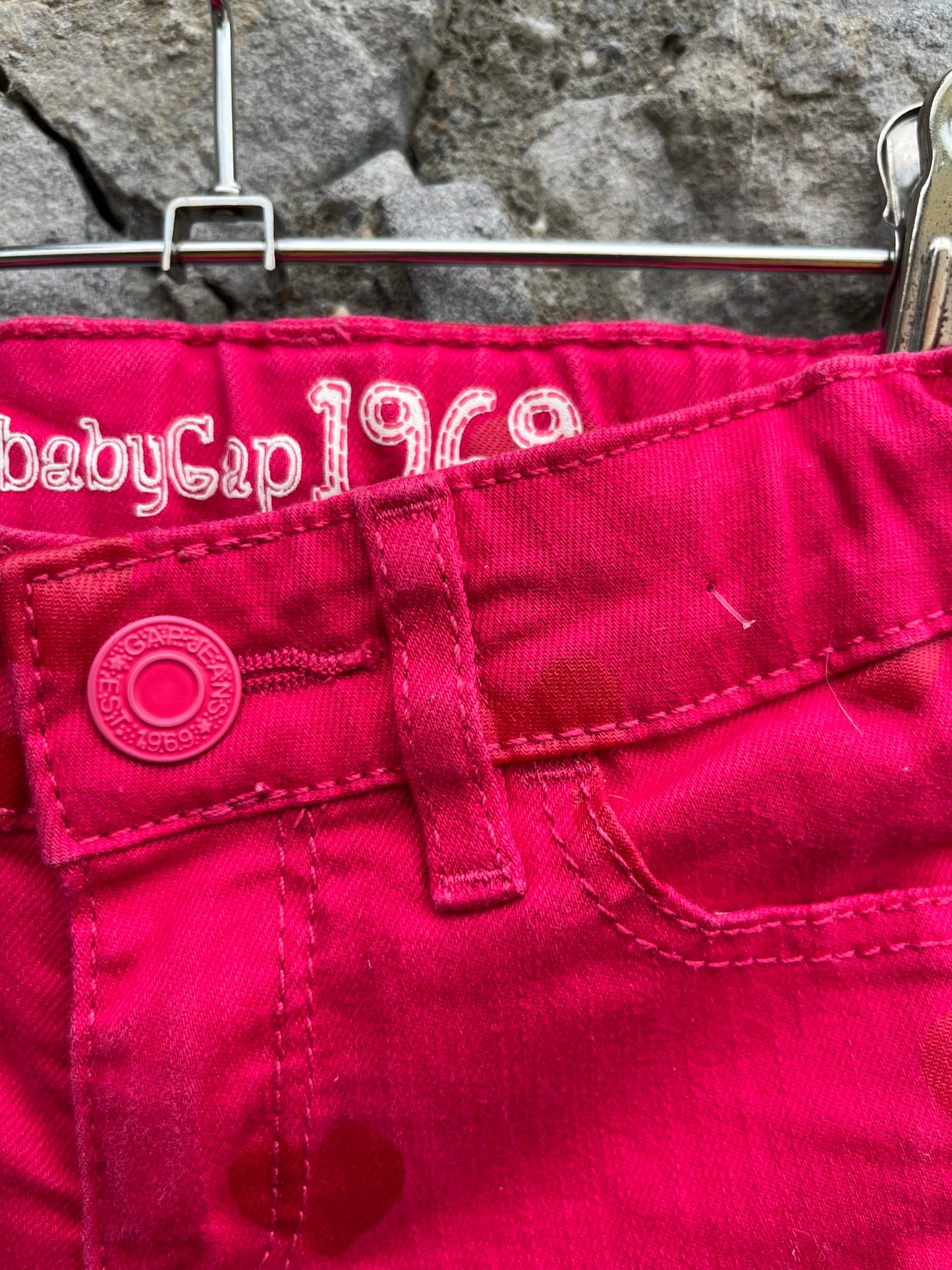 Pink hearts jeggings 6-9m (68-74cm)
