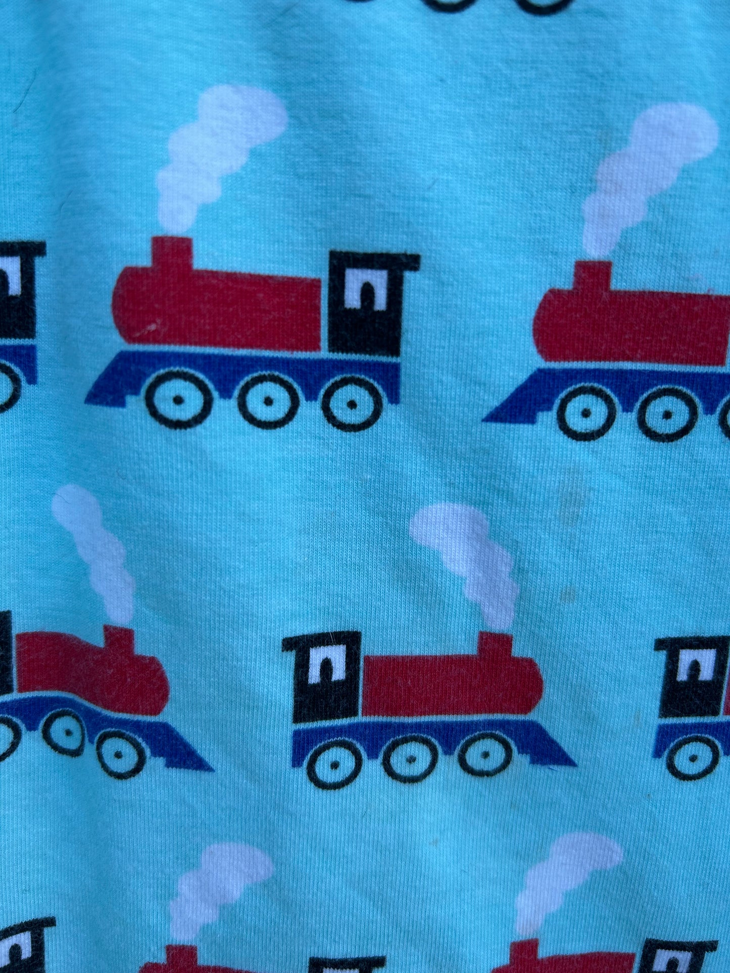 Trains blue top 9-12m (74-80cm)