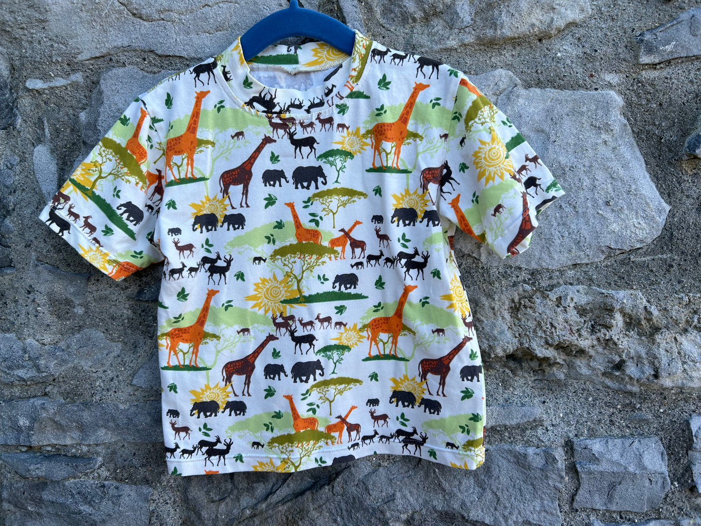 Savannah animals T-shirt 2-3y (92-98cm)