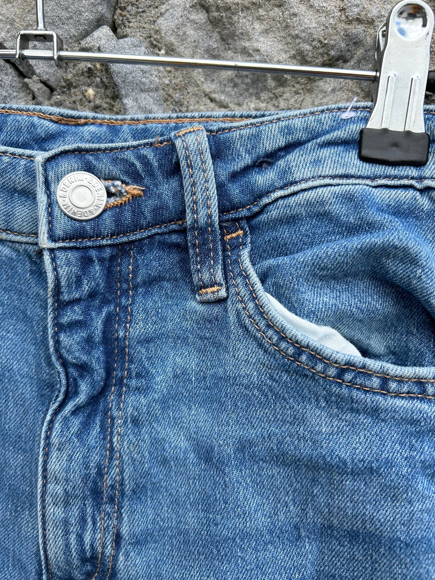 Wide high waist jeans 9-10y (134-140cm)