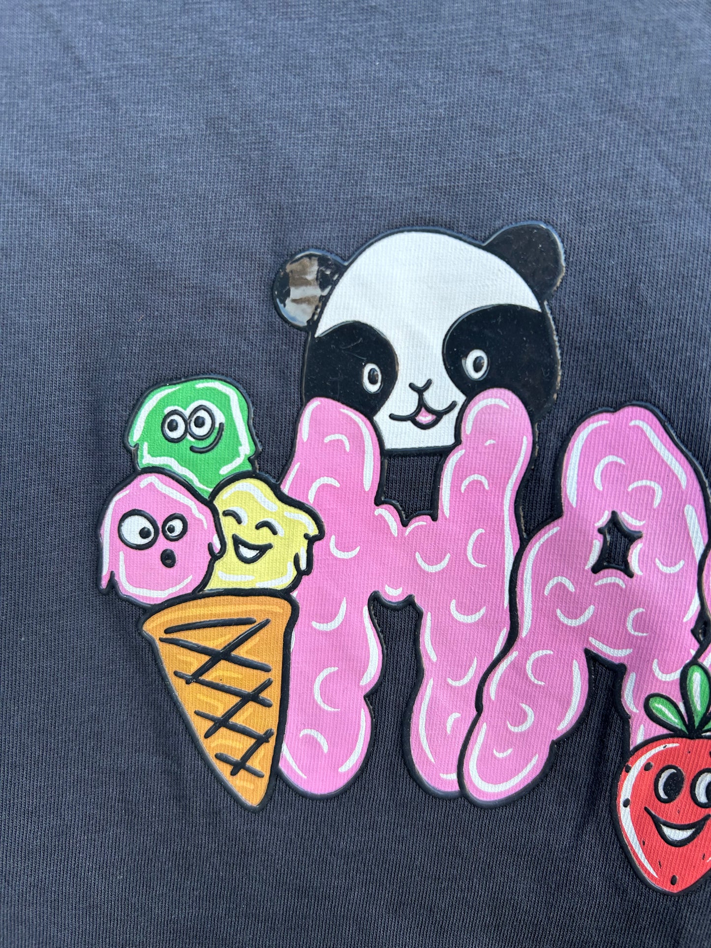 Happy charcoal T-shirt 6y (116cm)