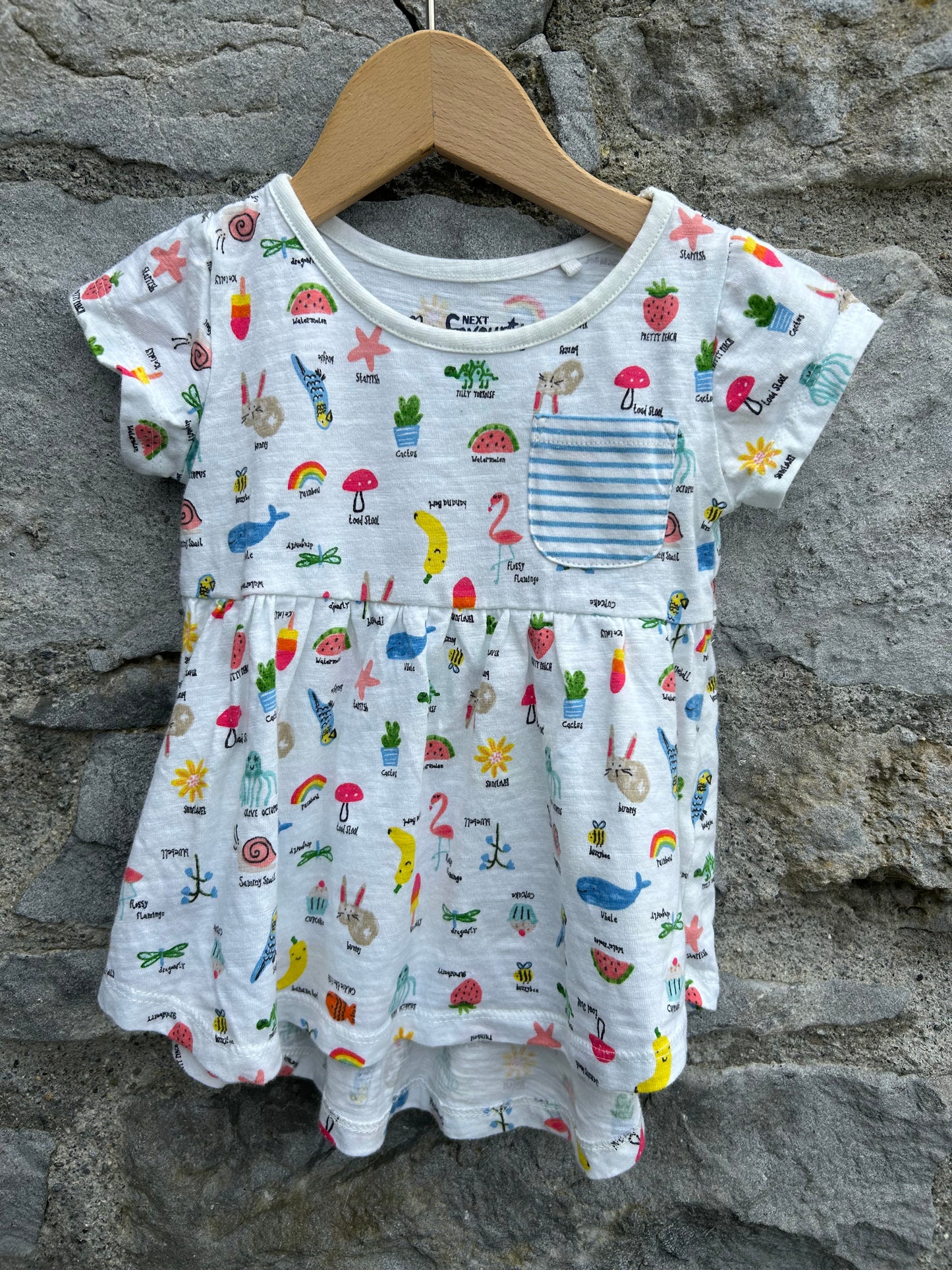 Summer white dress 3-6m (62-68cm)