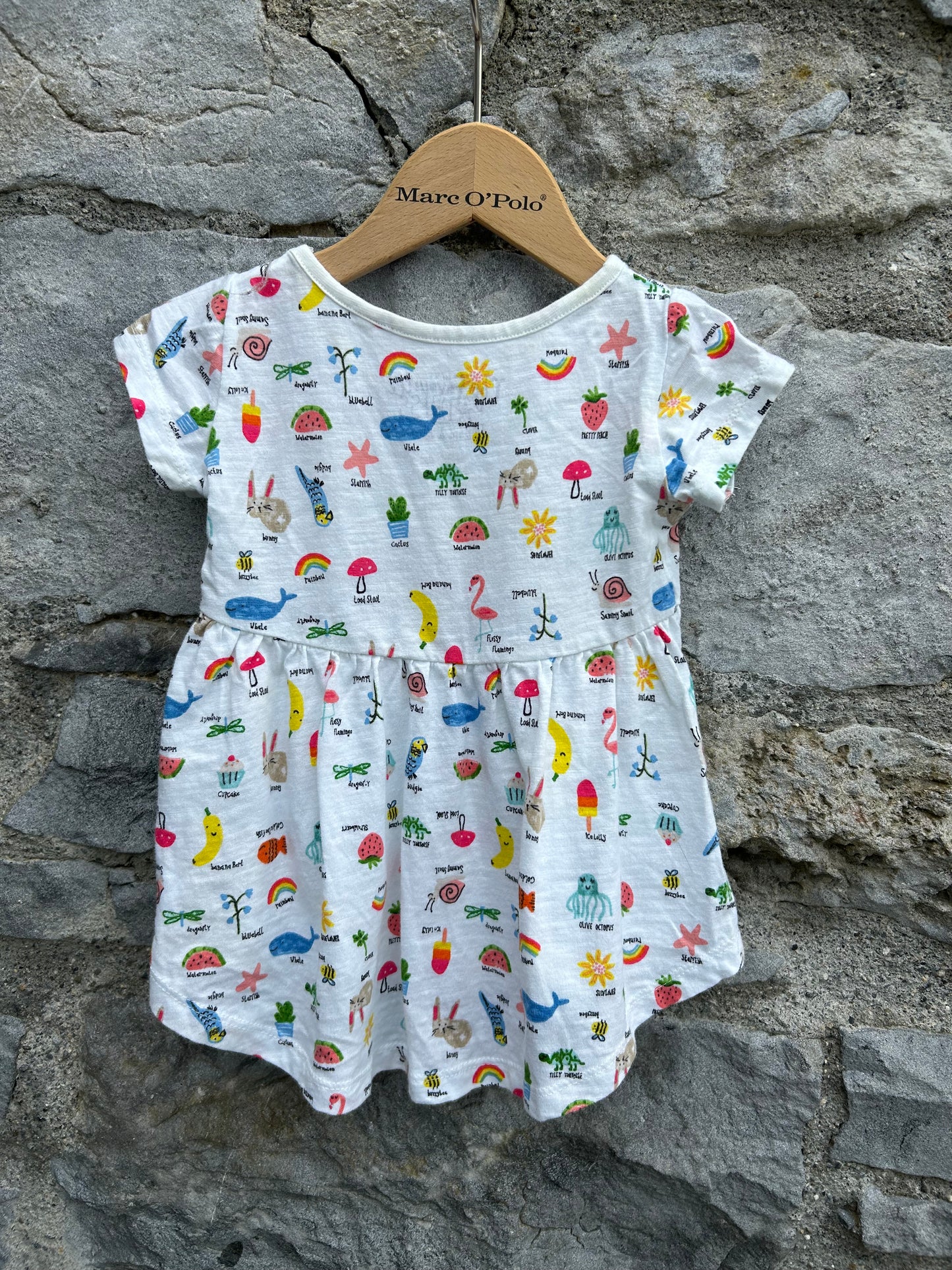 Summer white dress 3-6m (62-68cm)