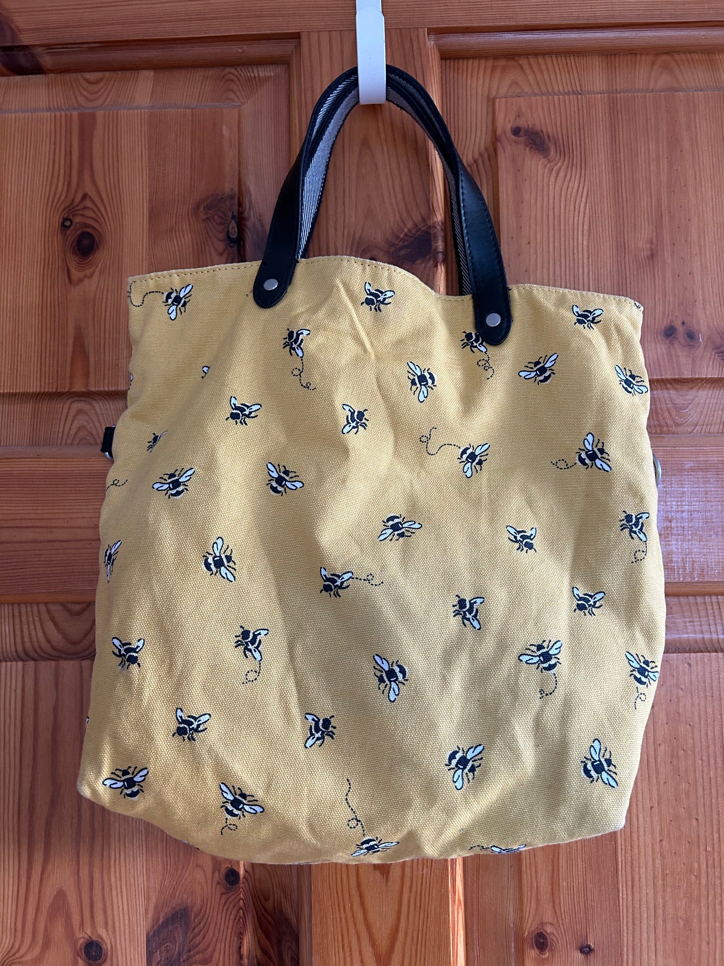Reversible yellow&blue bag