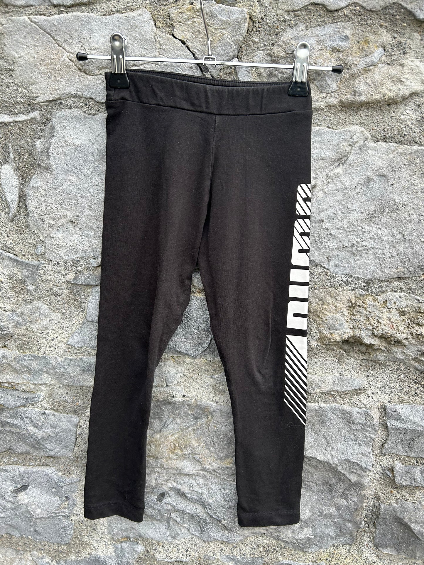 Logo black leggings 5-6y (110-116cm)