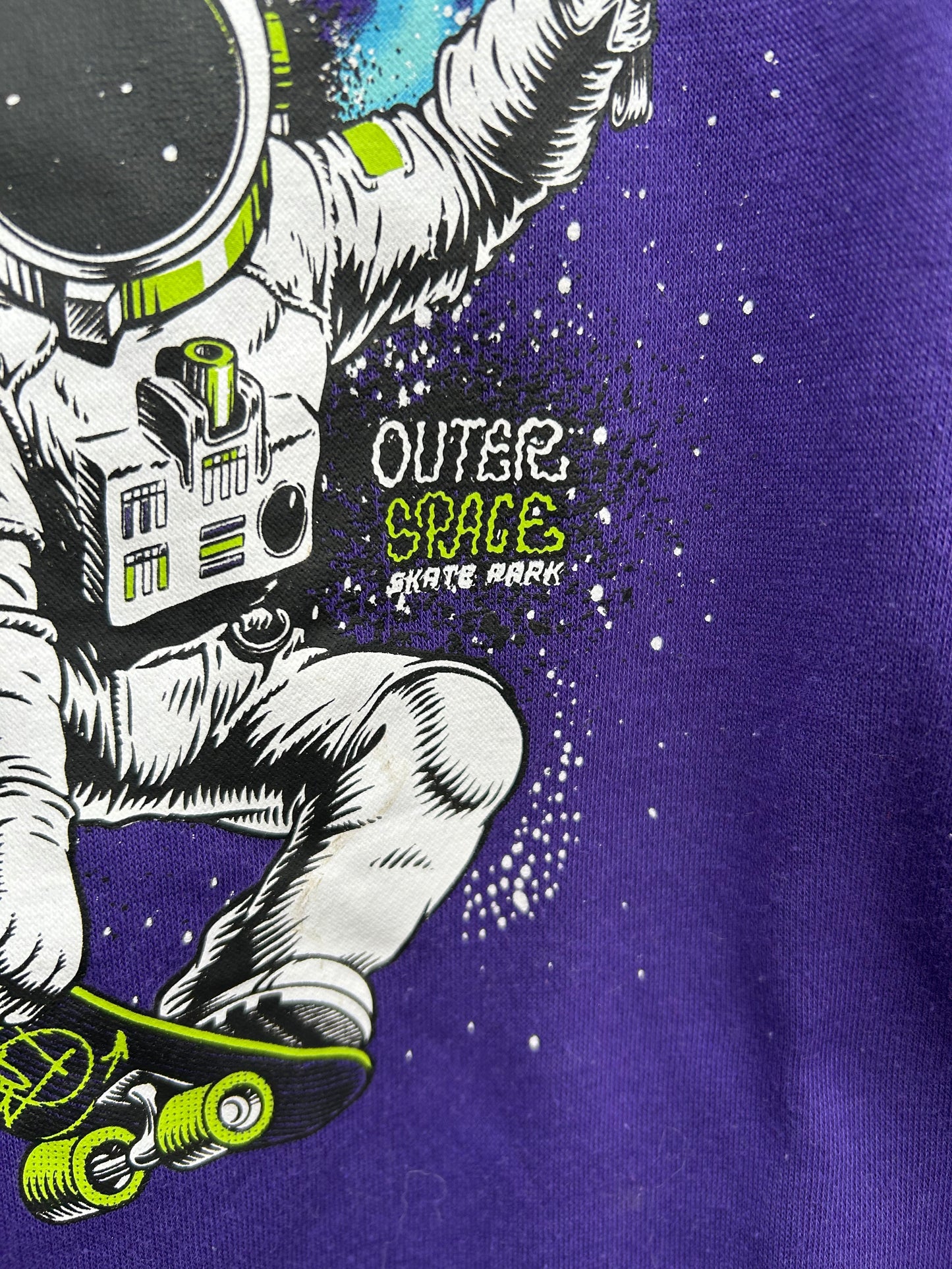 Outer space purple hoodie 7-8y (122-128cm)