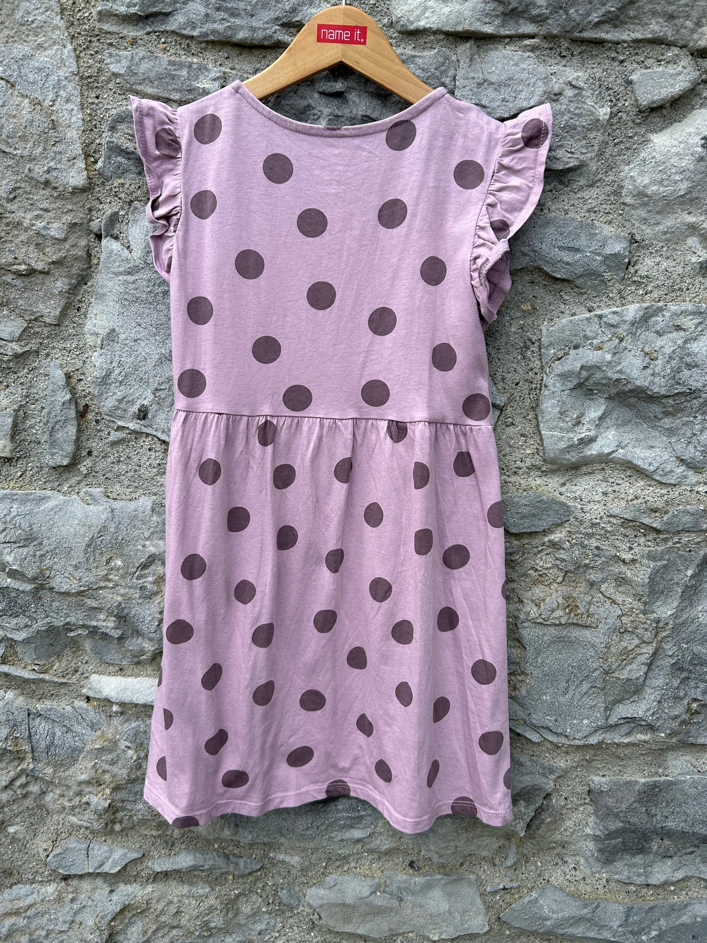 Mega dots pink dress 6-7y (116-122cm)