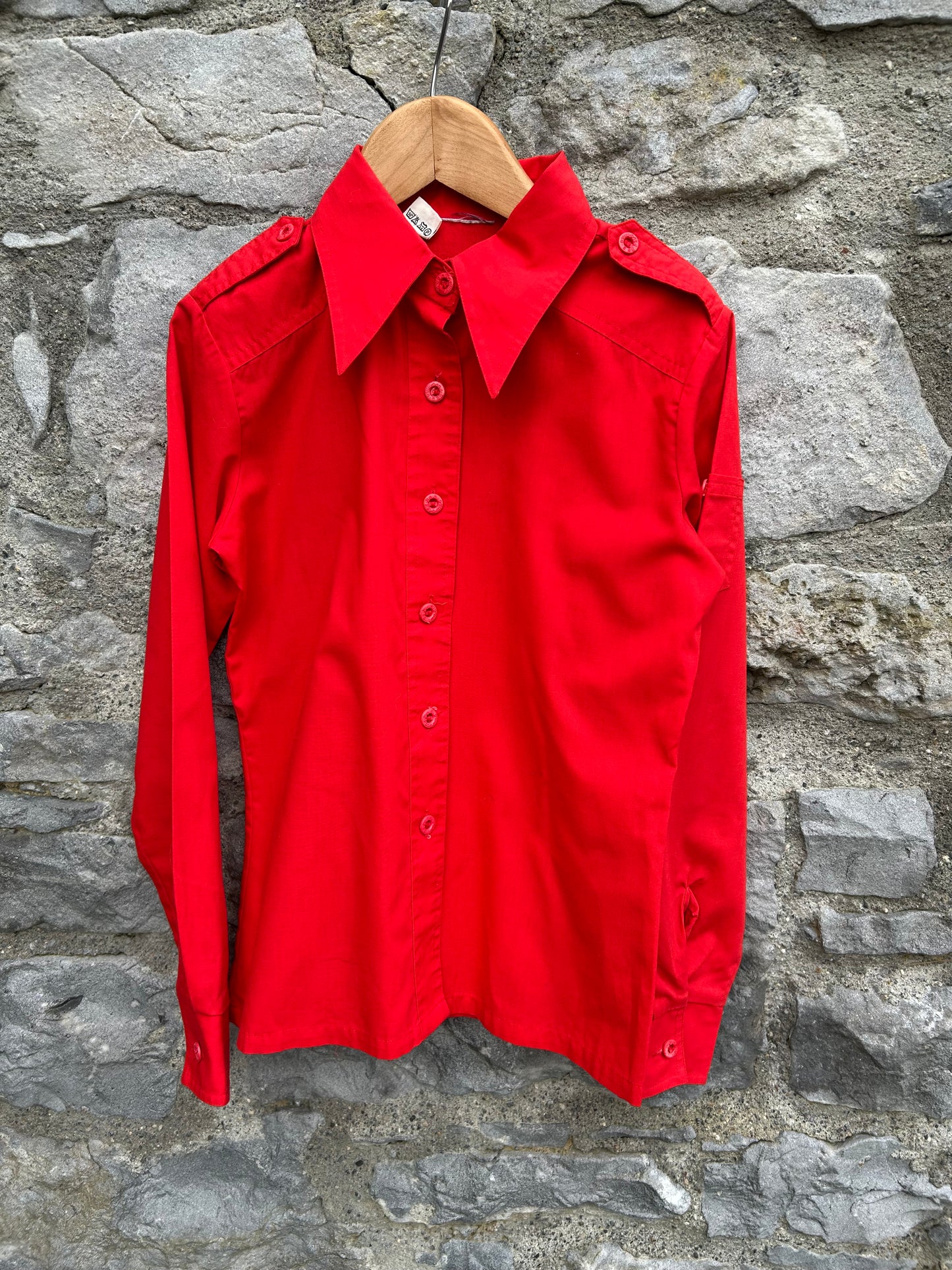 70s red shirt 10-11y (140-146cm)
