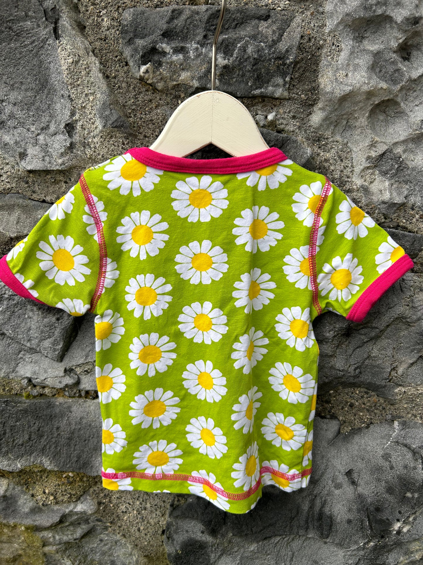 Green daisies t-shirt 0-1m (50-56cm)