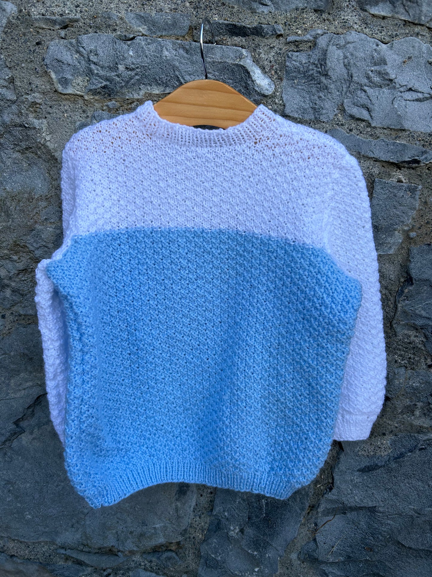 Blue&white jumper 18-24m (86-92cm)