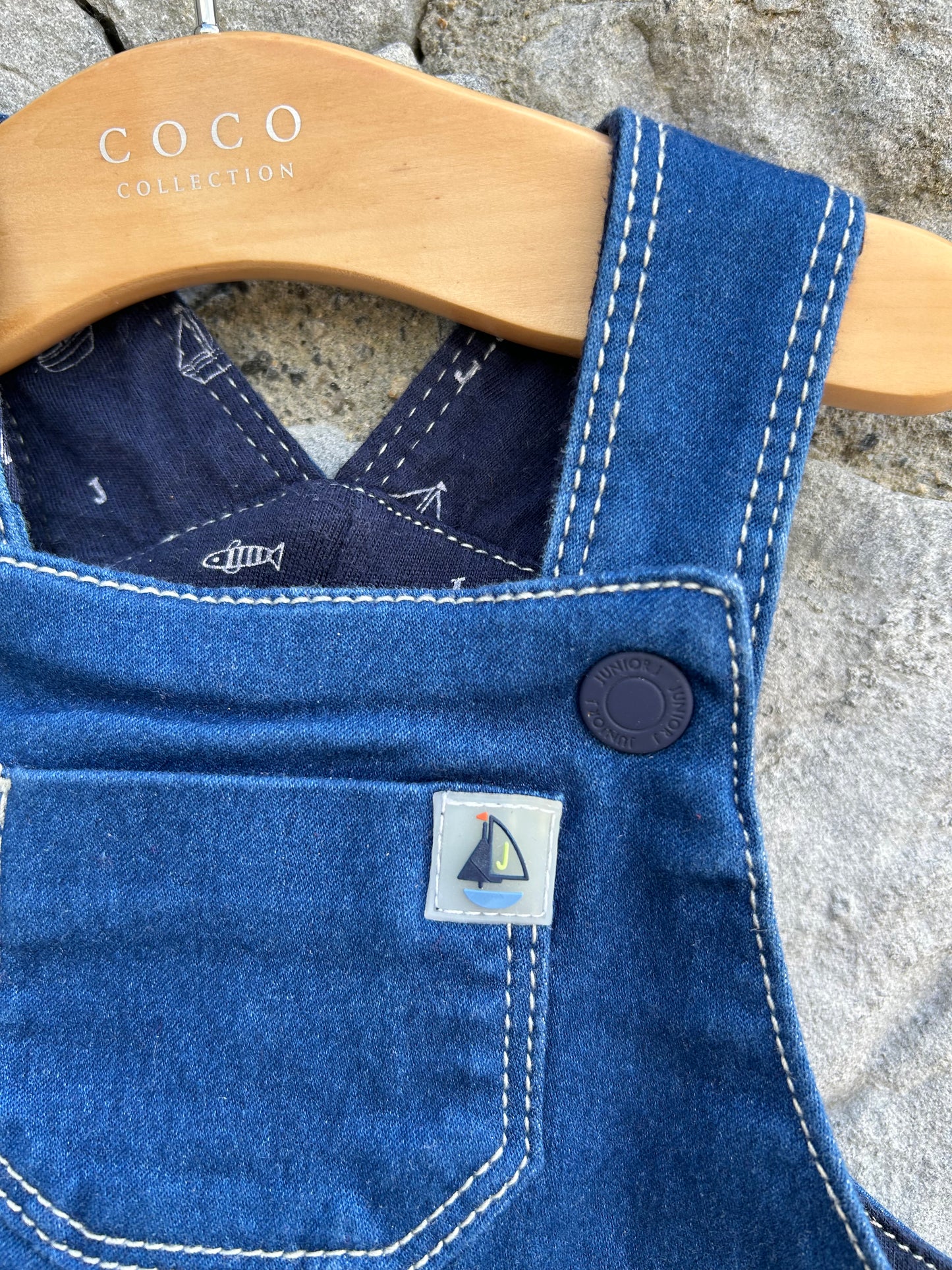 Denim dungarees 3-6m (62-68cm)