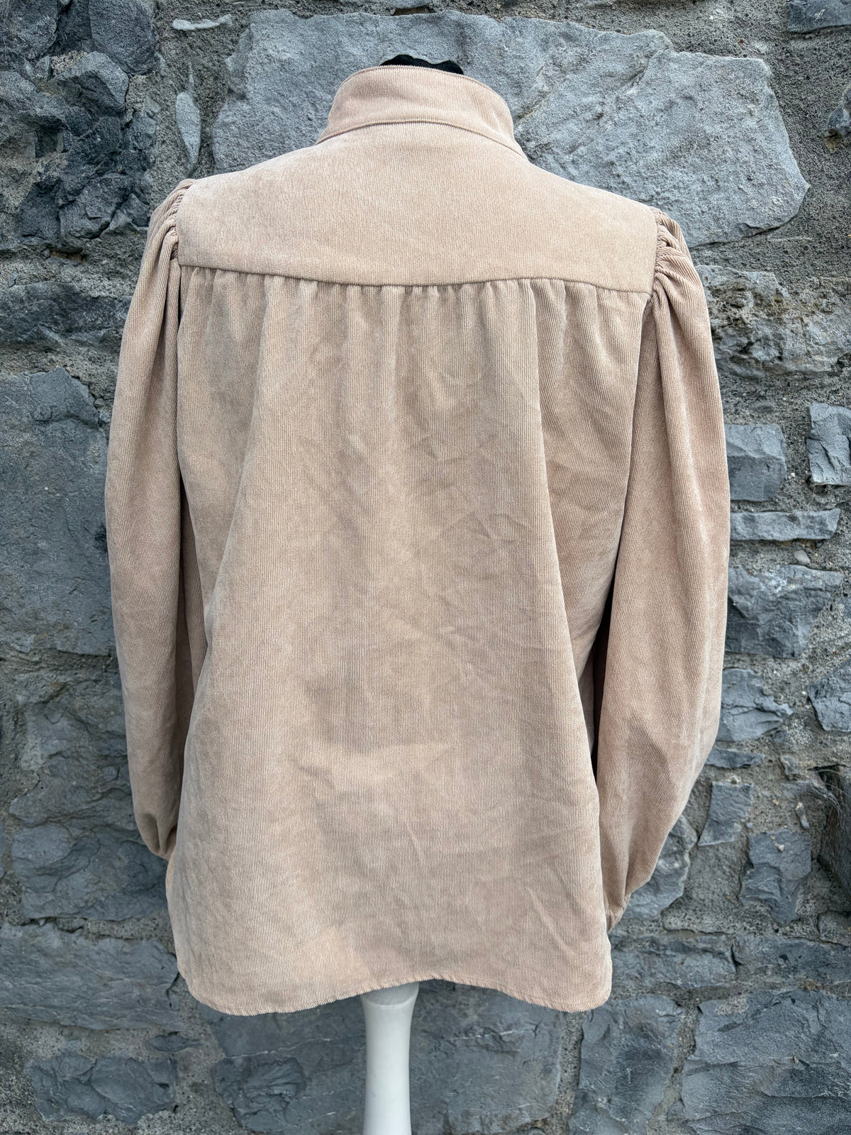 Beige Shirt in baby corduroy uk 10-12