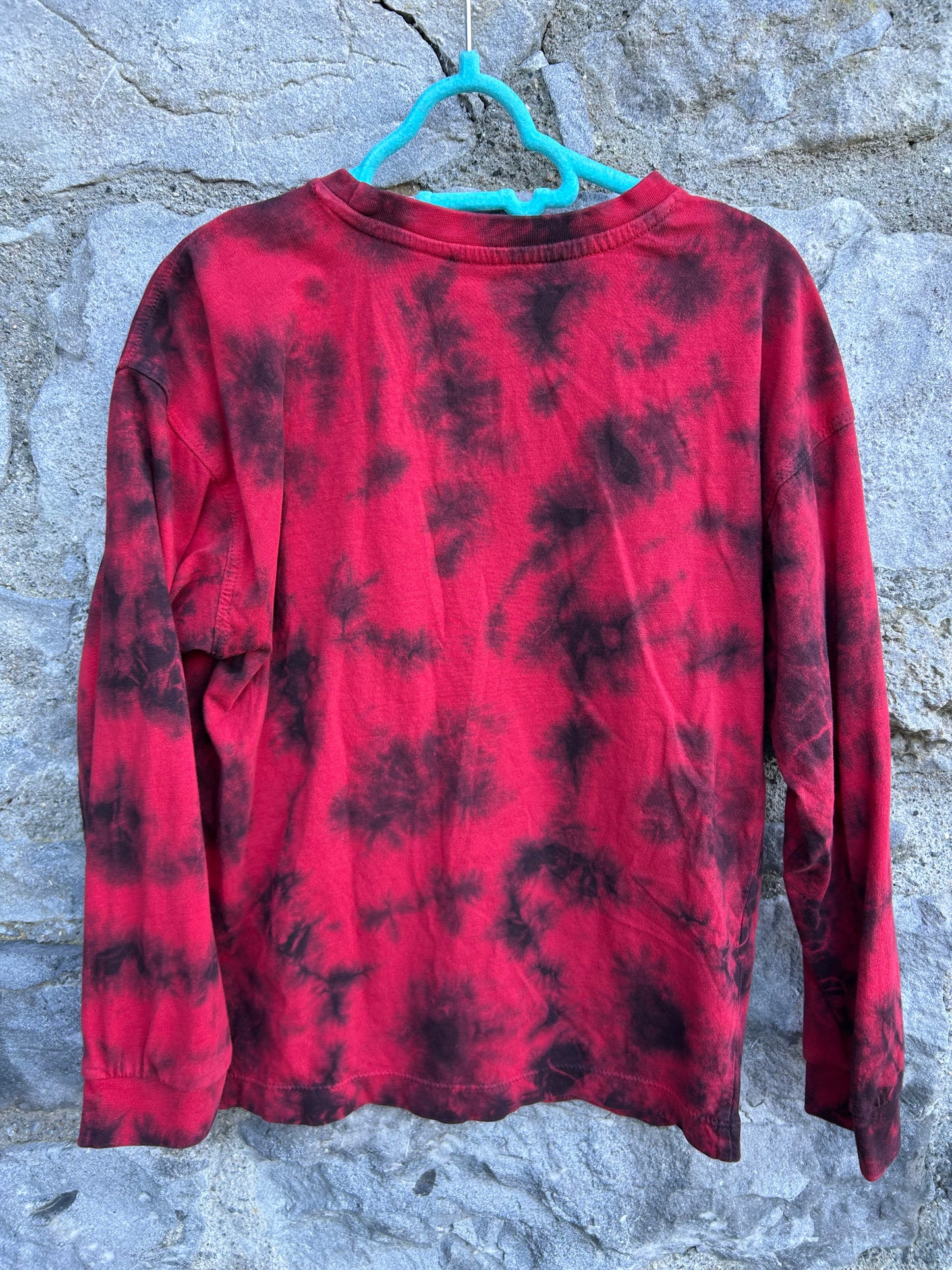 Red tie dye top 6-7y (116-122cm)