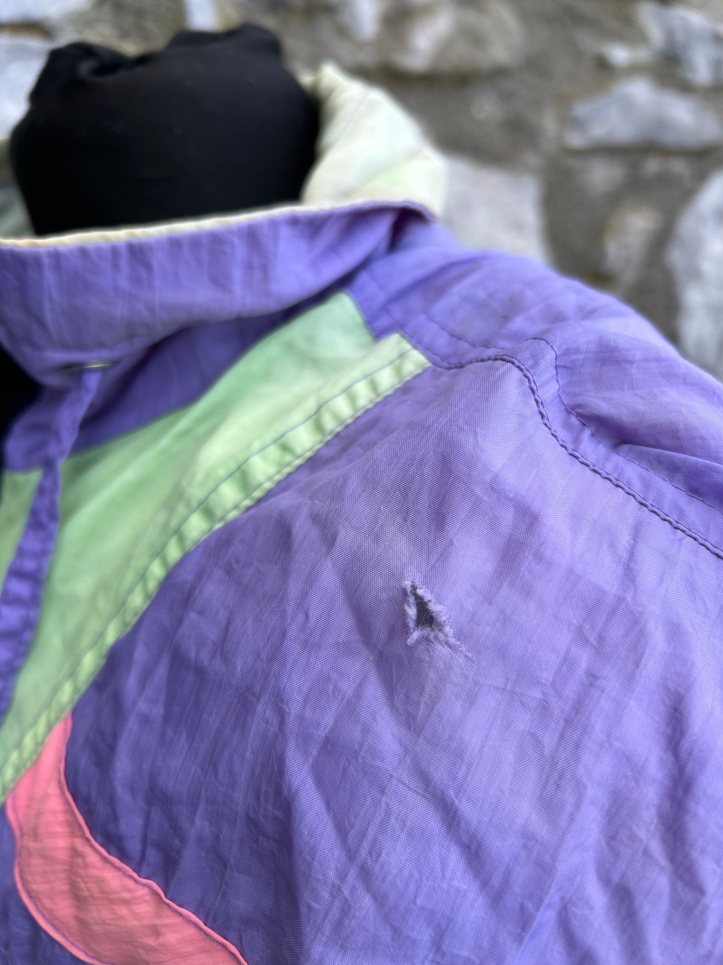 80s purple&lime jacket uk 10-12
