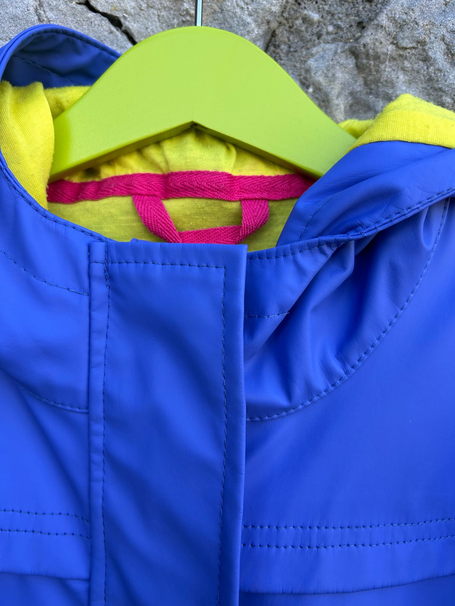 Blue raincoat 7-8y (122-128cm)