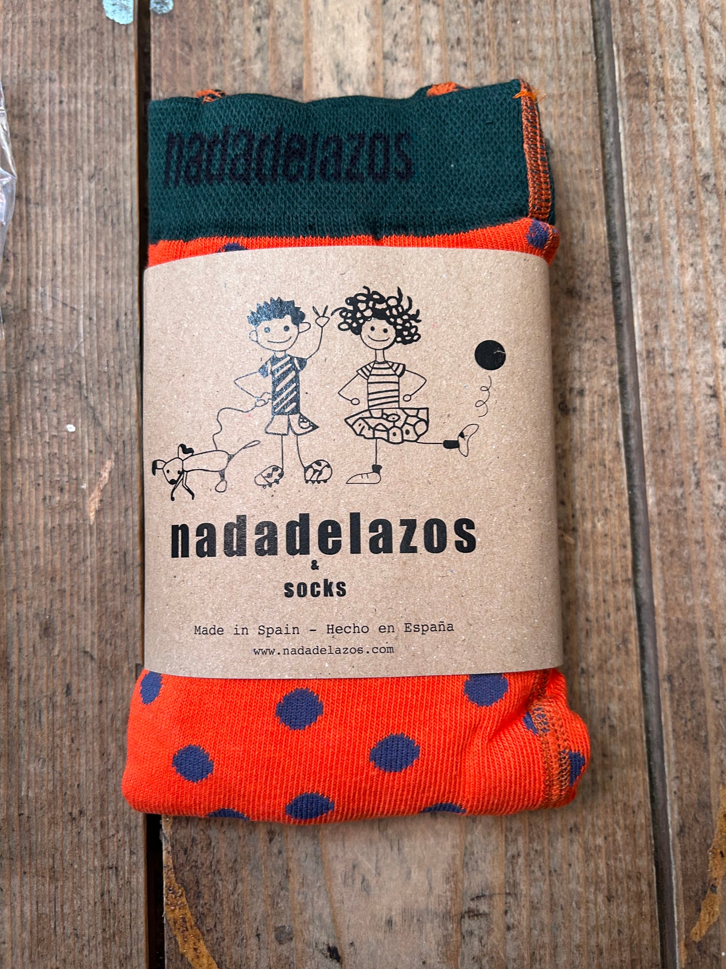 Red and dots tights 9-10y (134-140cm)