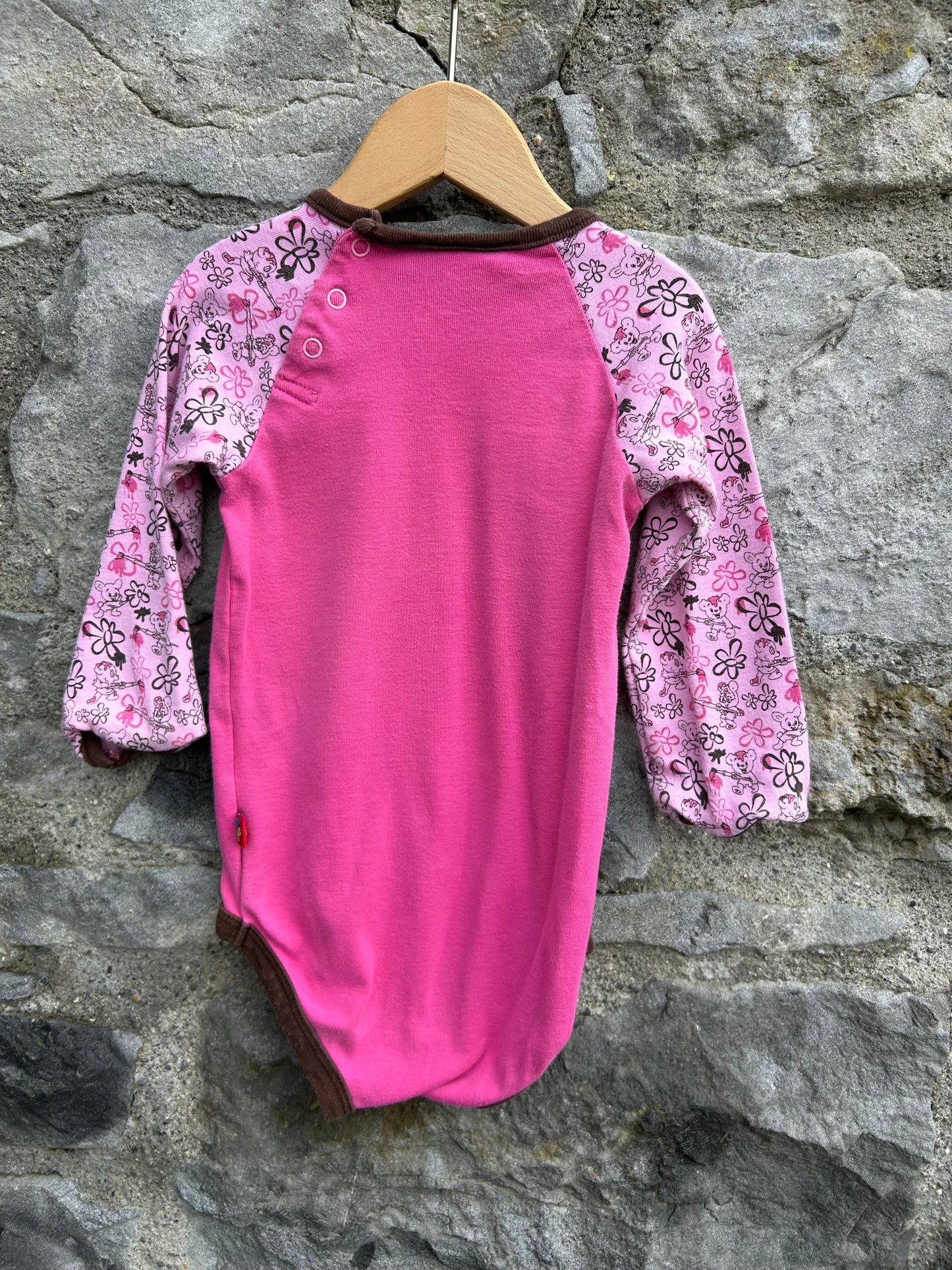 Bamse pink vest 9-12m (74-80cm)