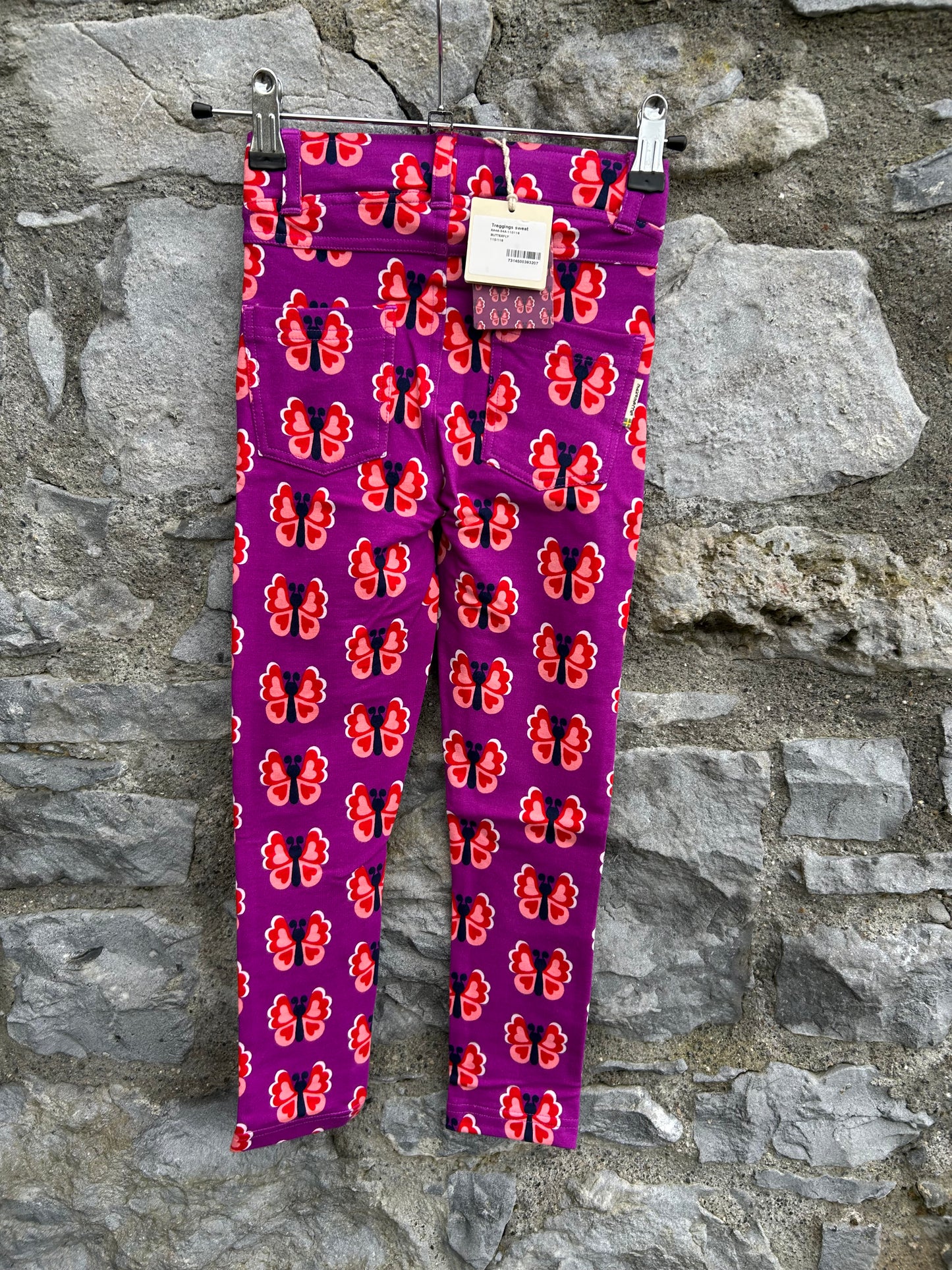 Pink butterflies treggings 5-6y (110-116cm)
