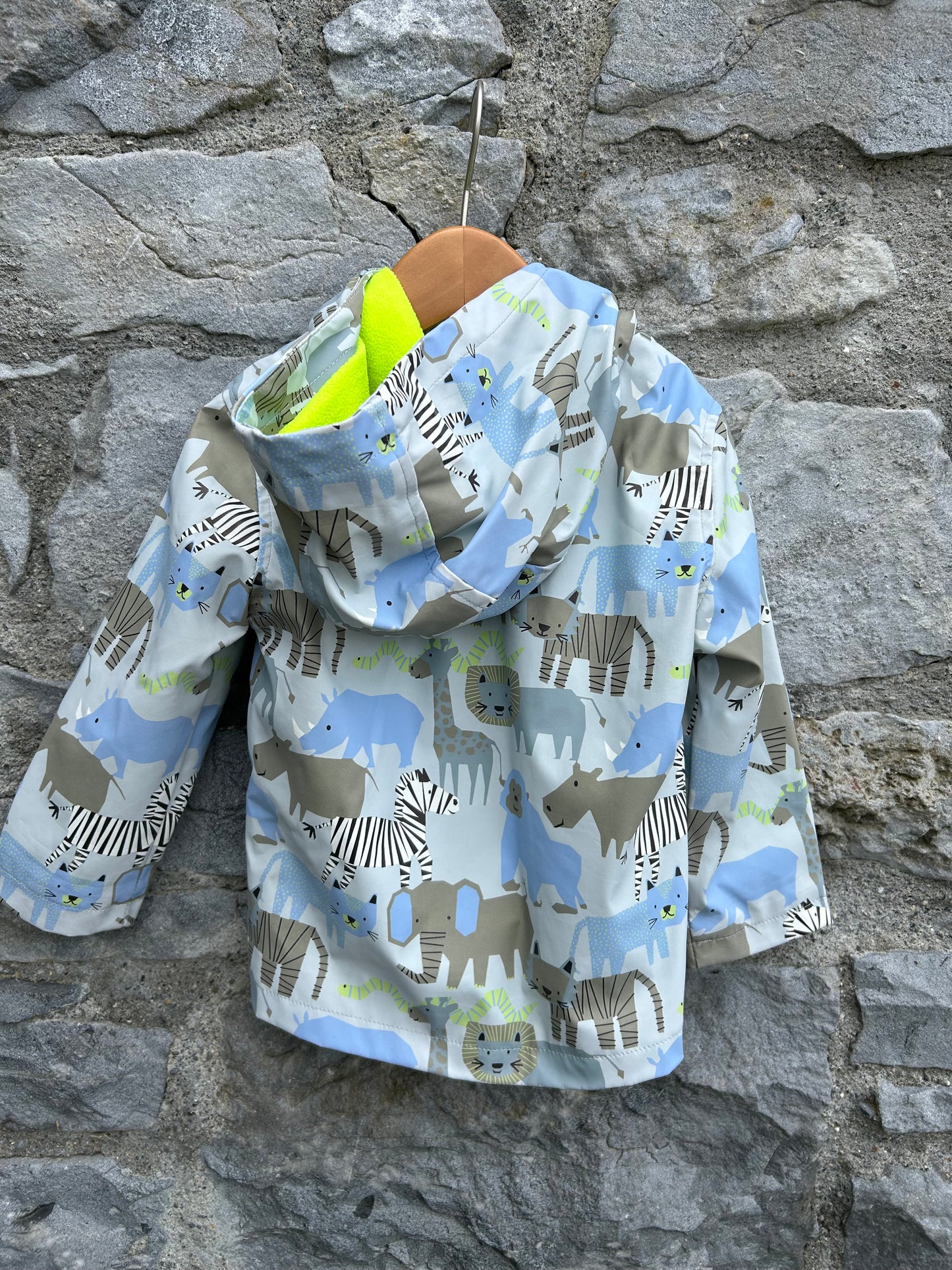 Savannah animals grey jacket 18-24m (86-92cm)