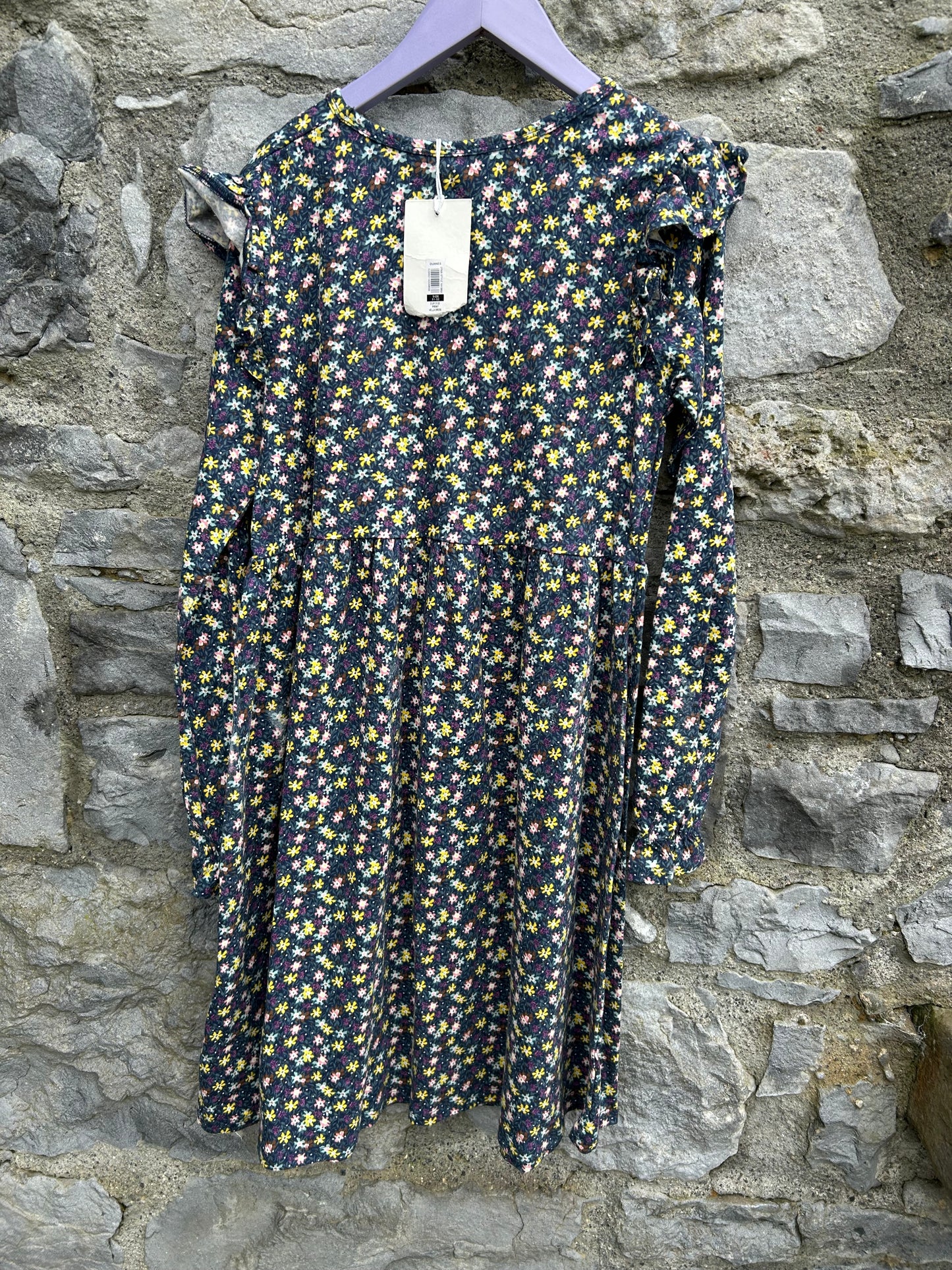 Yellow&pink charcoal dress 11-12y (146-152cm)