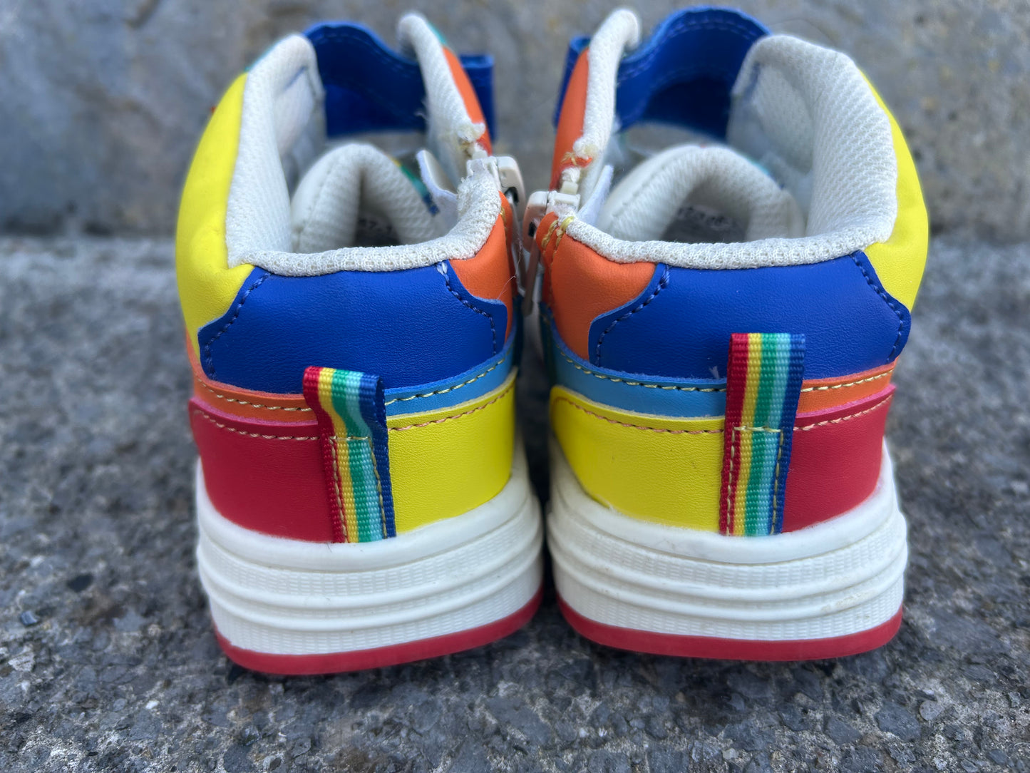 Rainbow high-top trainers uk 13 (eu 32)