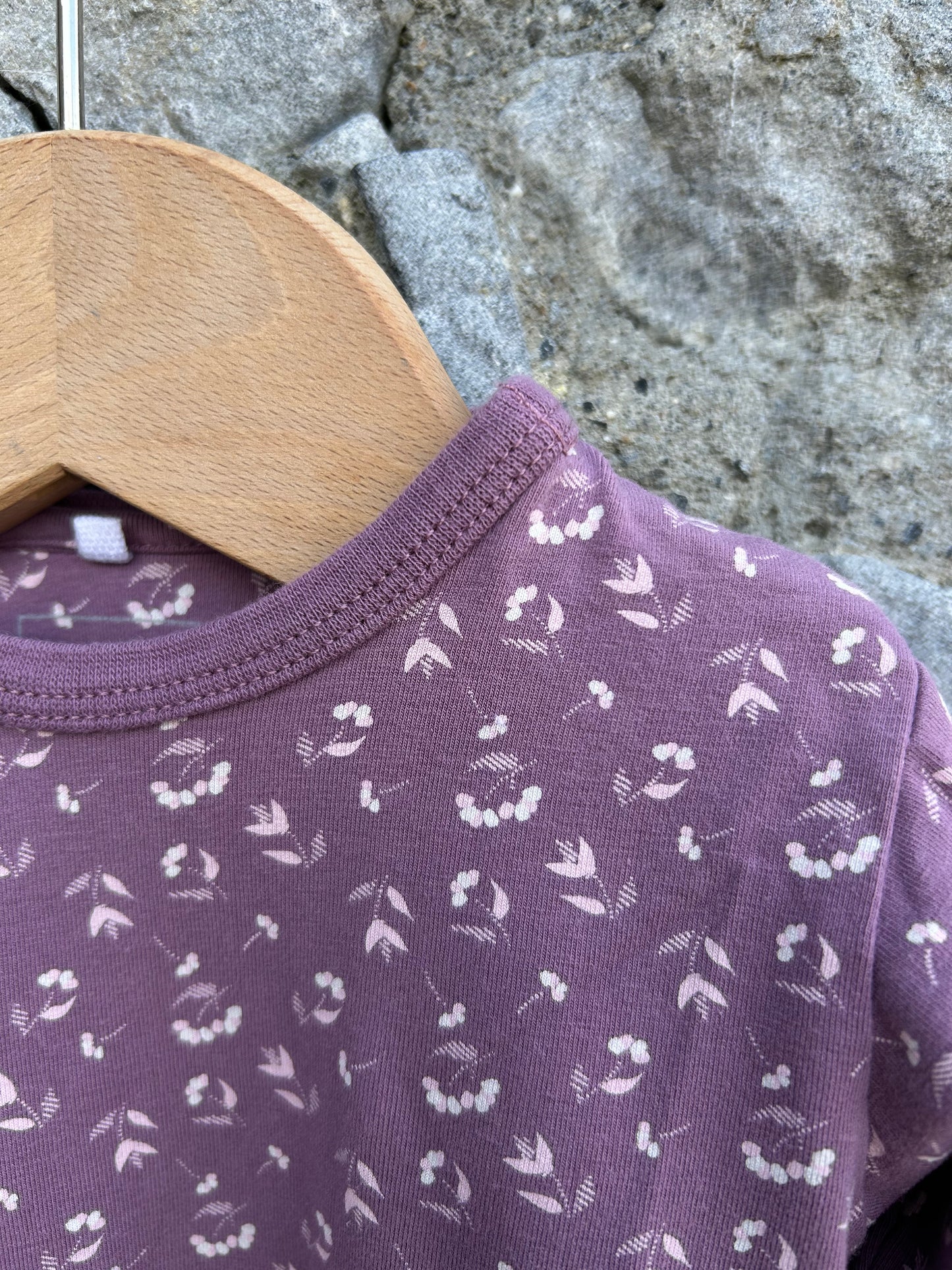 Purple flowers dress 3-6m (62-68cm)