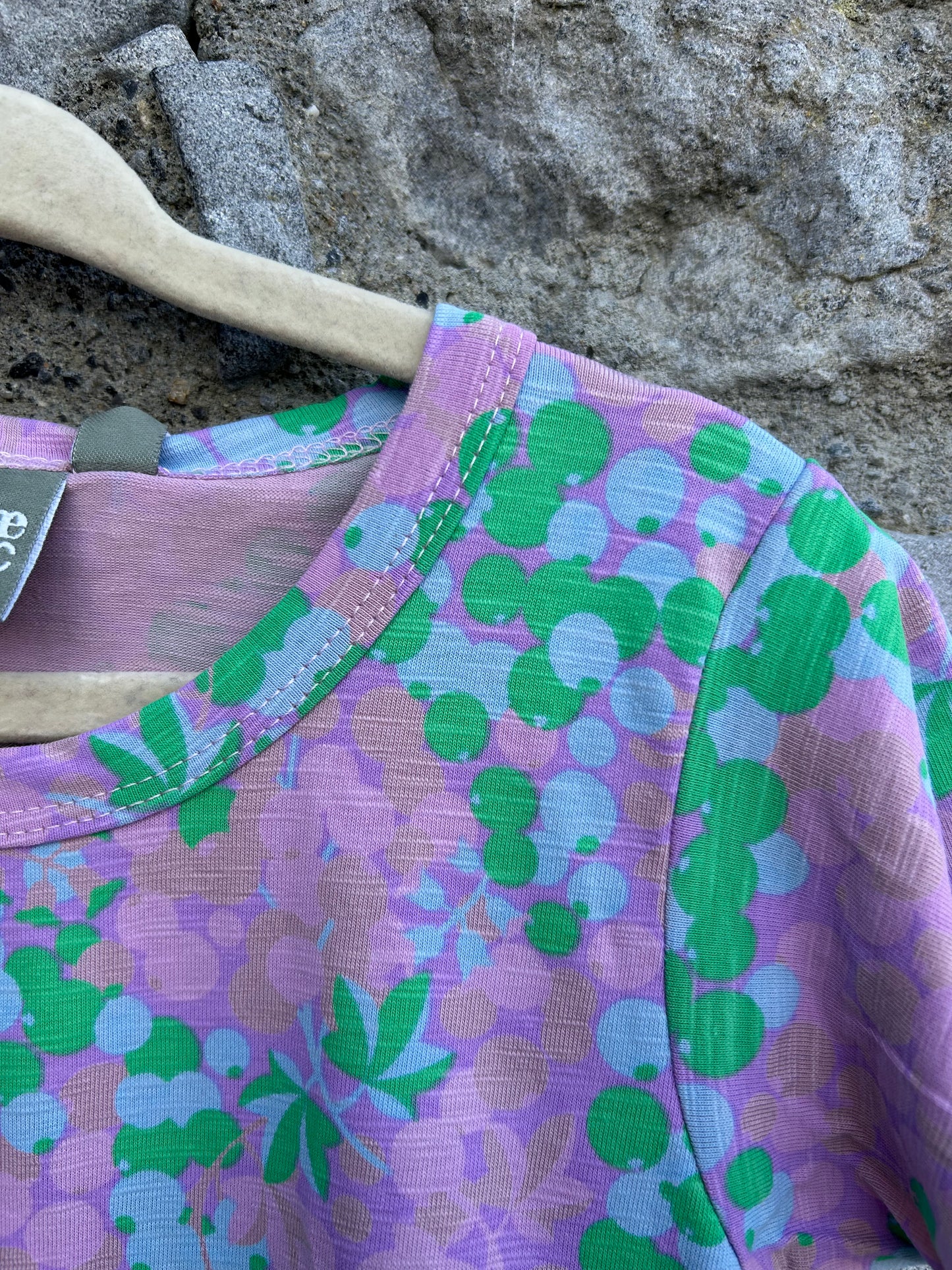 Pink&green berry dress 2-3y (92-98cm)