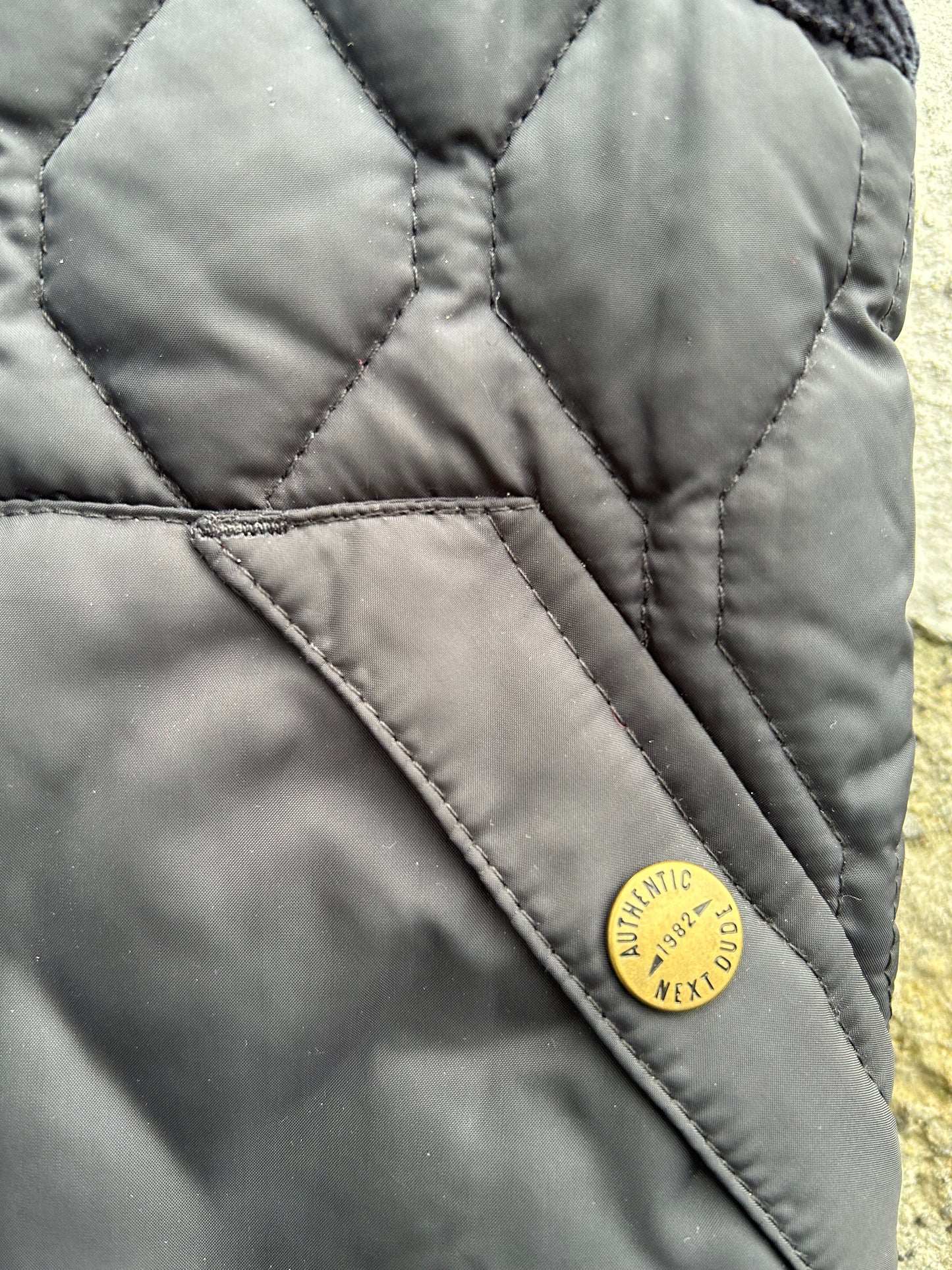 Navy quilted gilet 9-12m (74-80cm)