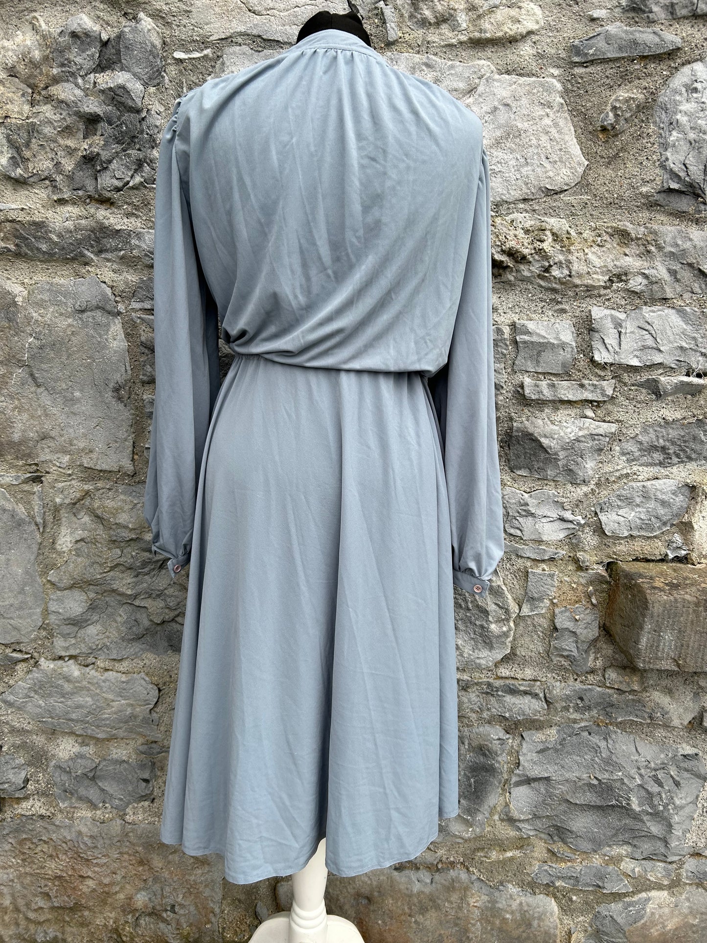 80s grey dress uk 8-10