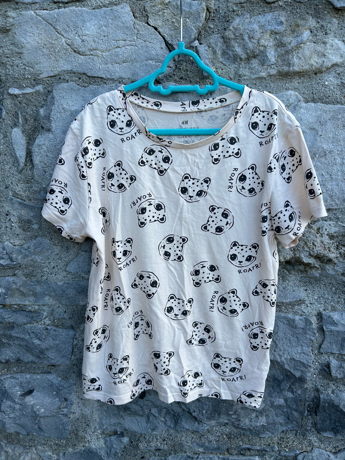 Leopard beige T-shirt 9-10y (134-140cm)