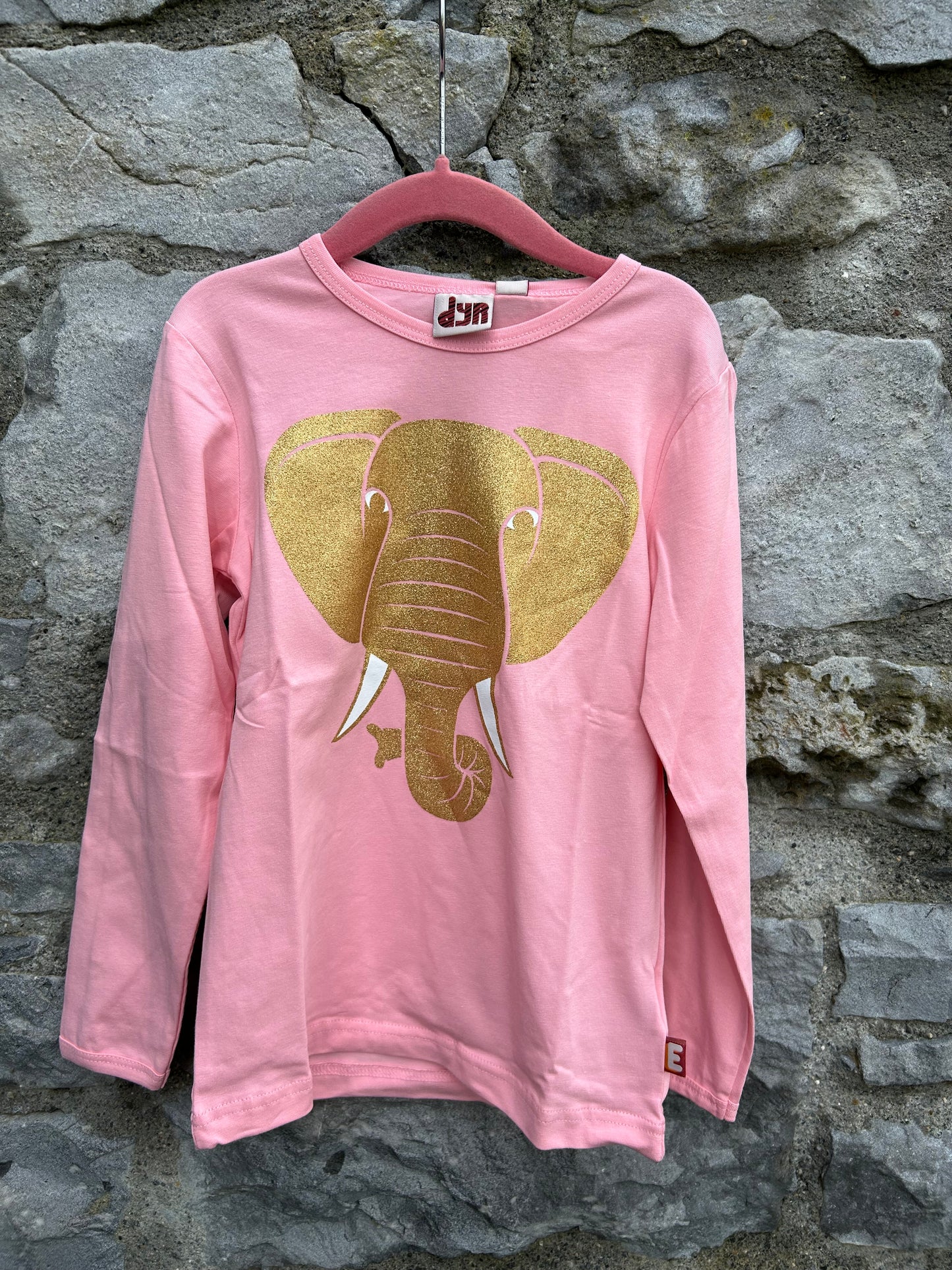 Glitter elephant pink top 10-11y (140-146cm)