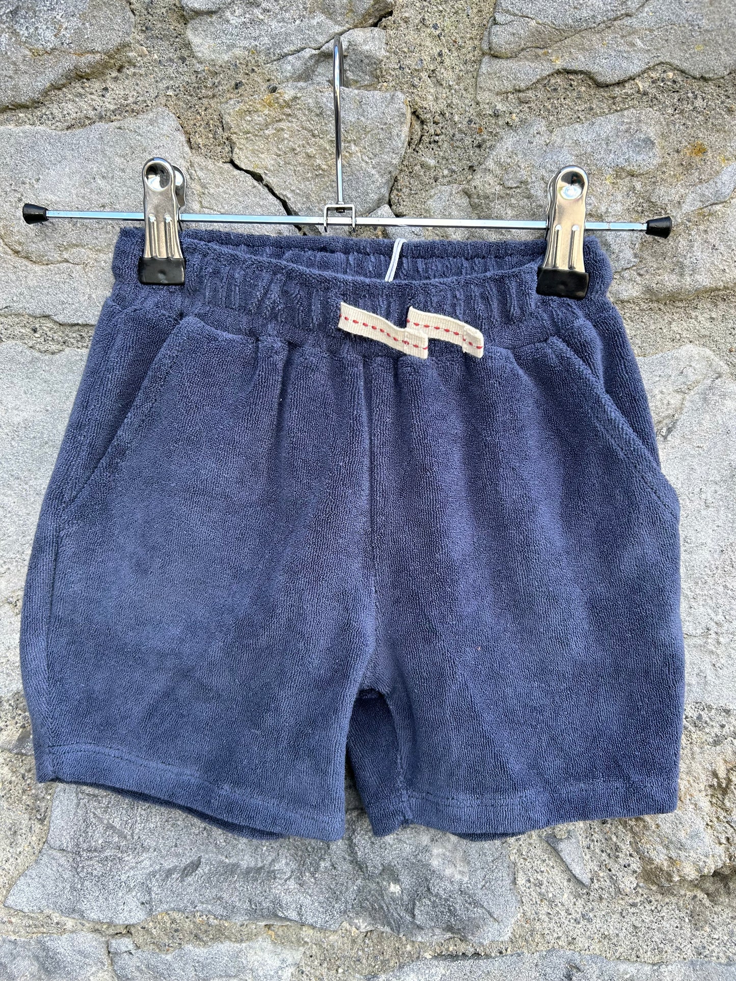 Navy Terry shorts 18-24m (86-92cm)