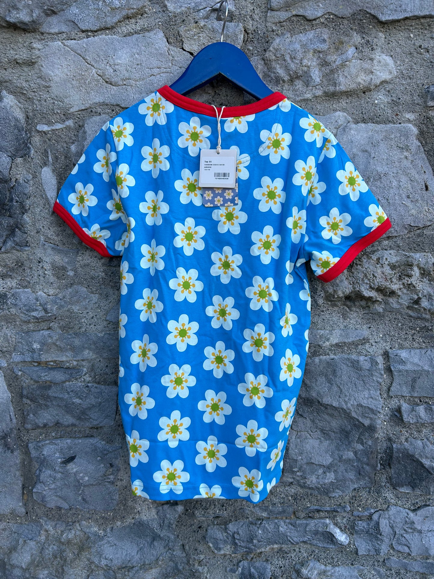 Blue anemone T-shirt 9-10y (134-140cm)