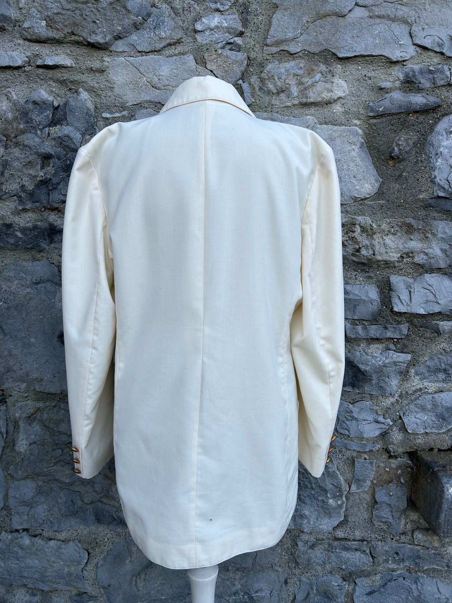 80s cream jacket uk 12