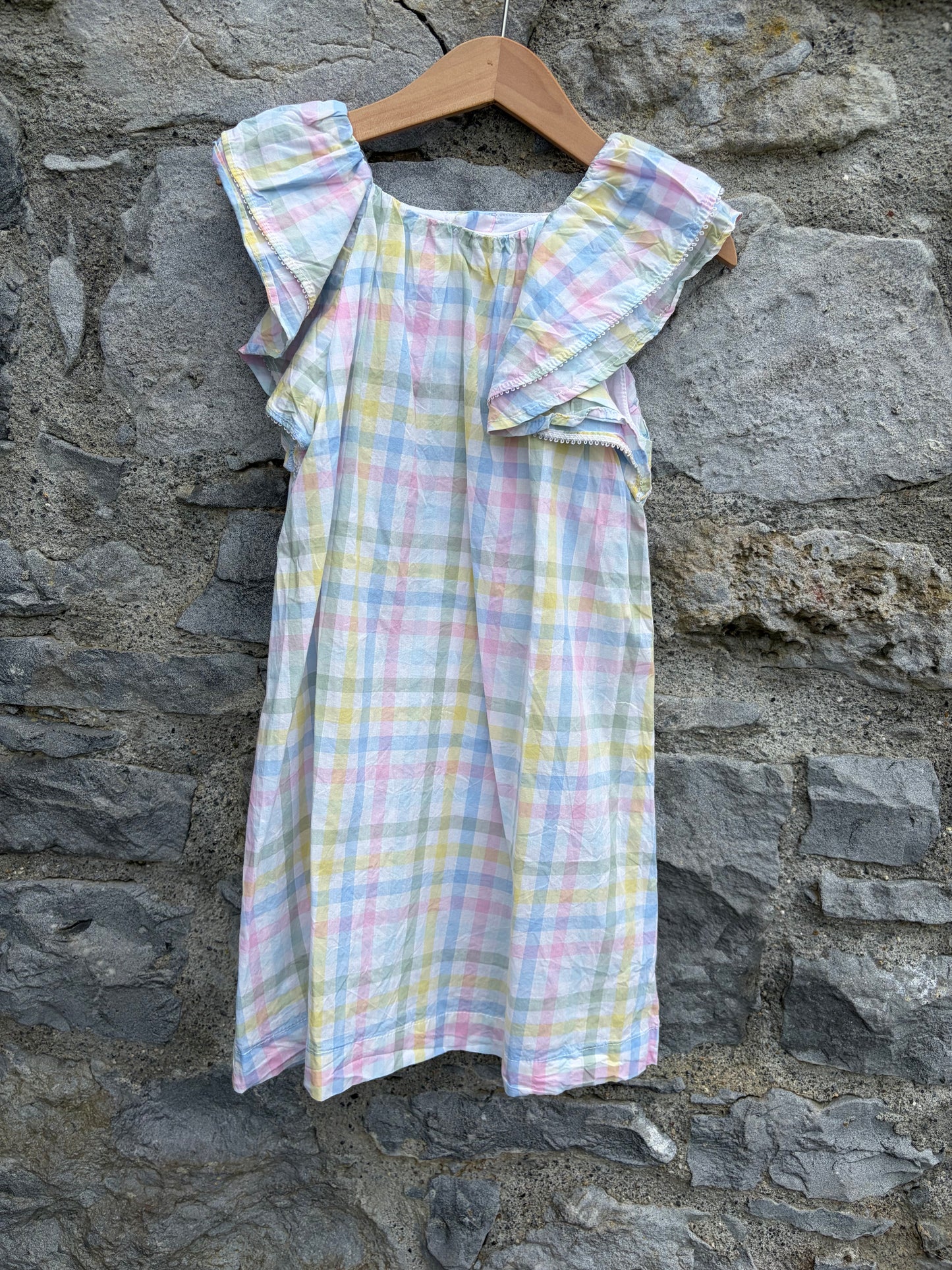Pastel check dress 4-5y (104-110cm)