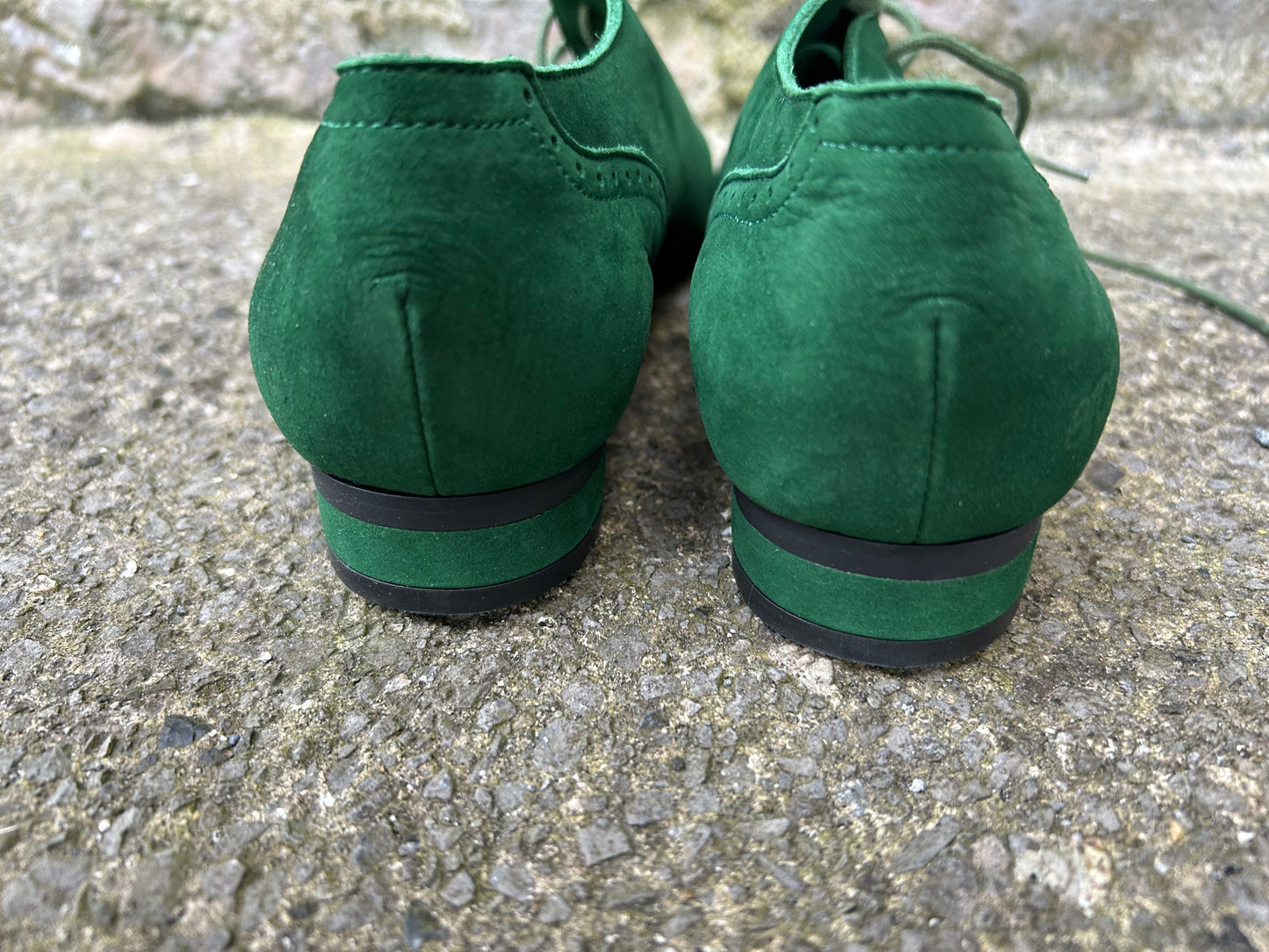 Green suede pumps uk 5 (eu 38.5)