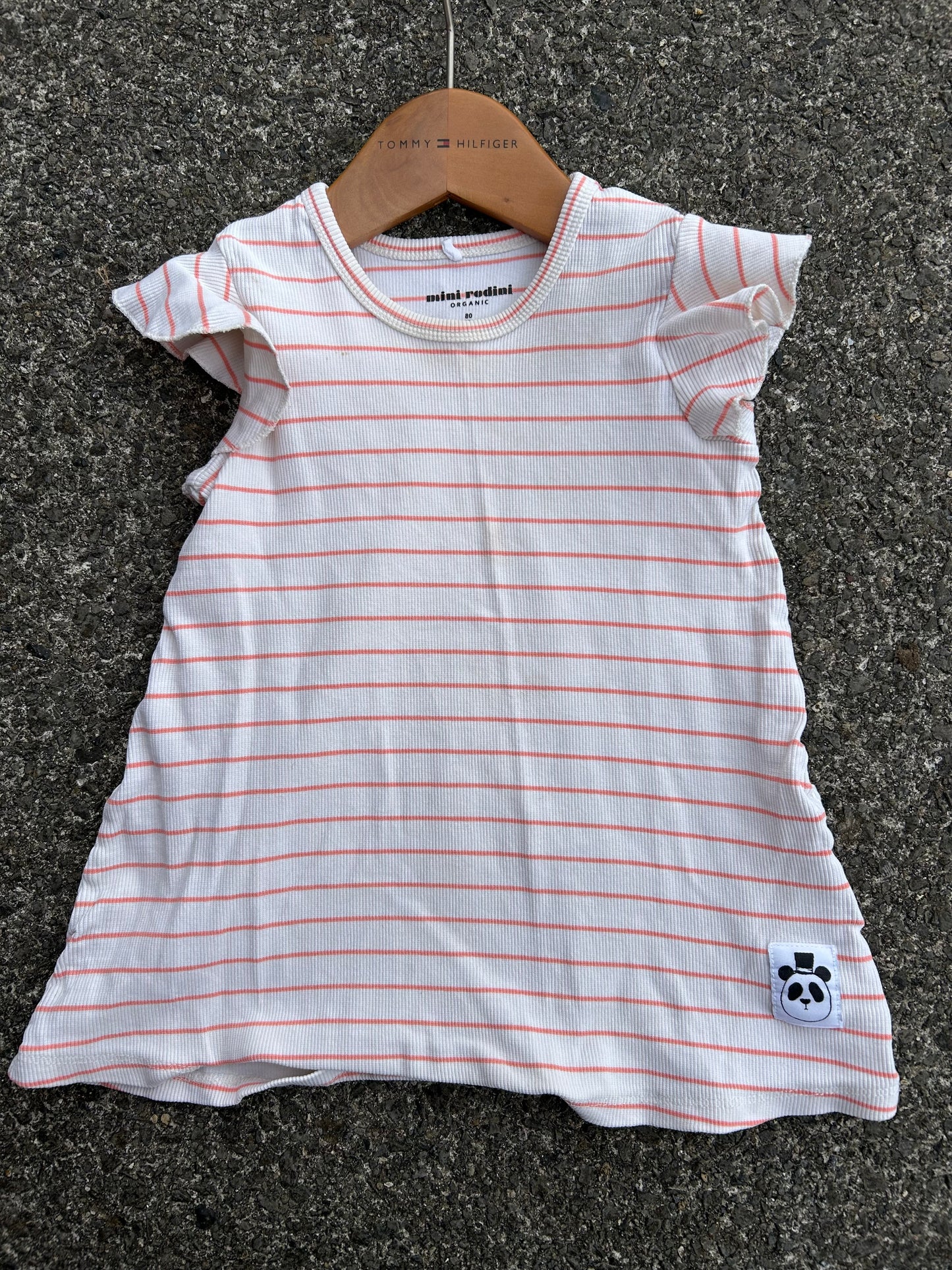 MR Pink stripy tunic 12-18m (80-86cm)