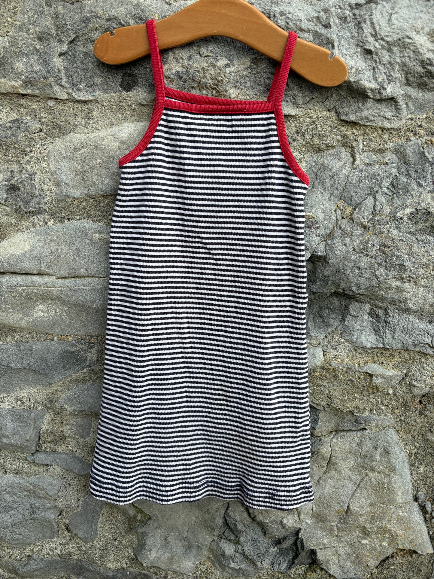 Black&white stripy dress 4-5y (104-110cm)