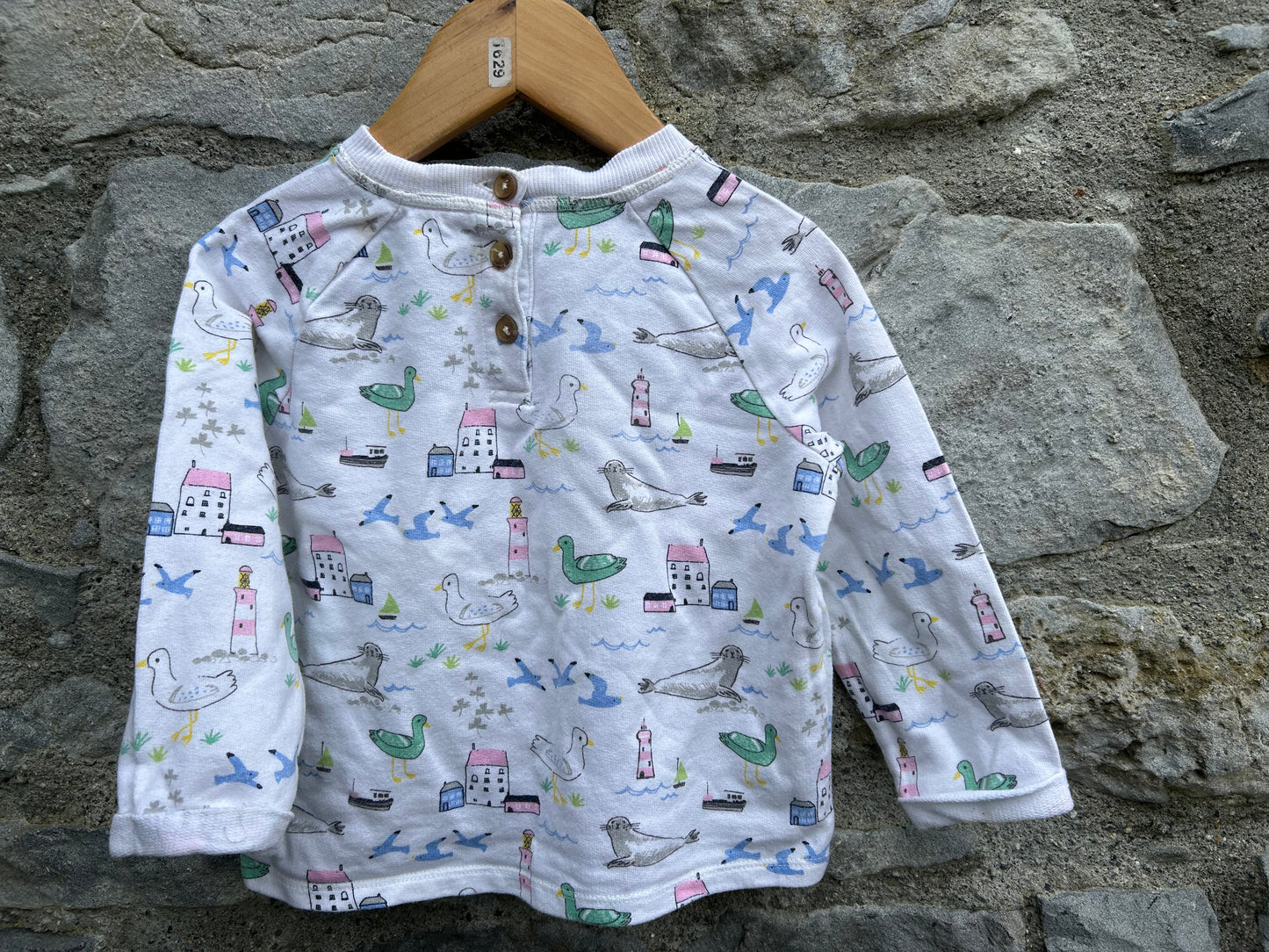 Seaside cropped sweatshirt 2-3y (92-98cm)