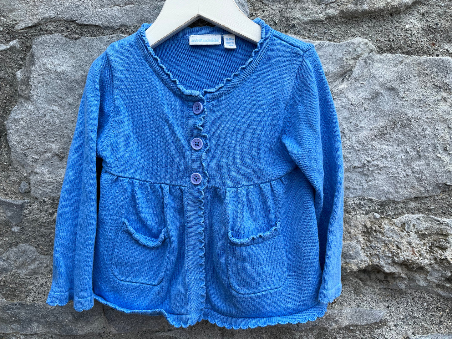 Blue cardigan 12-18m (80-86cm)