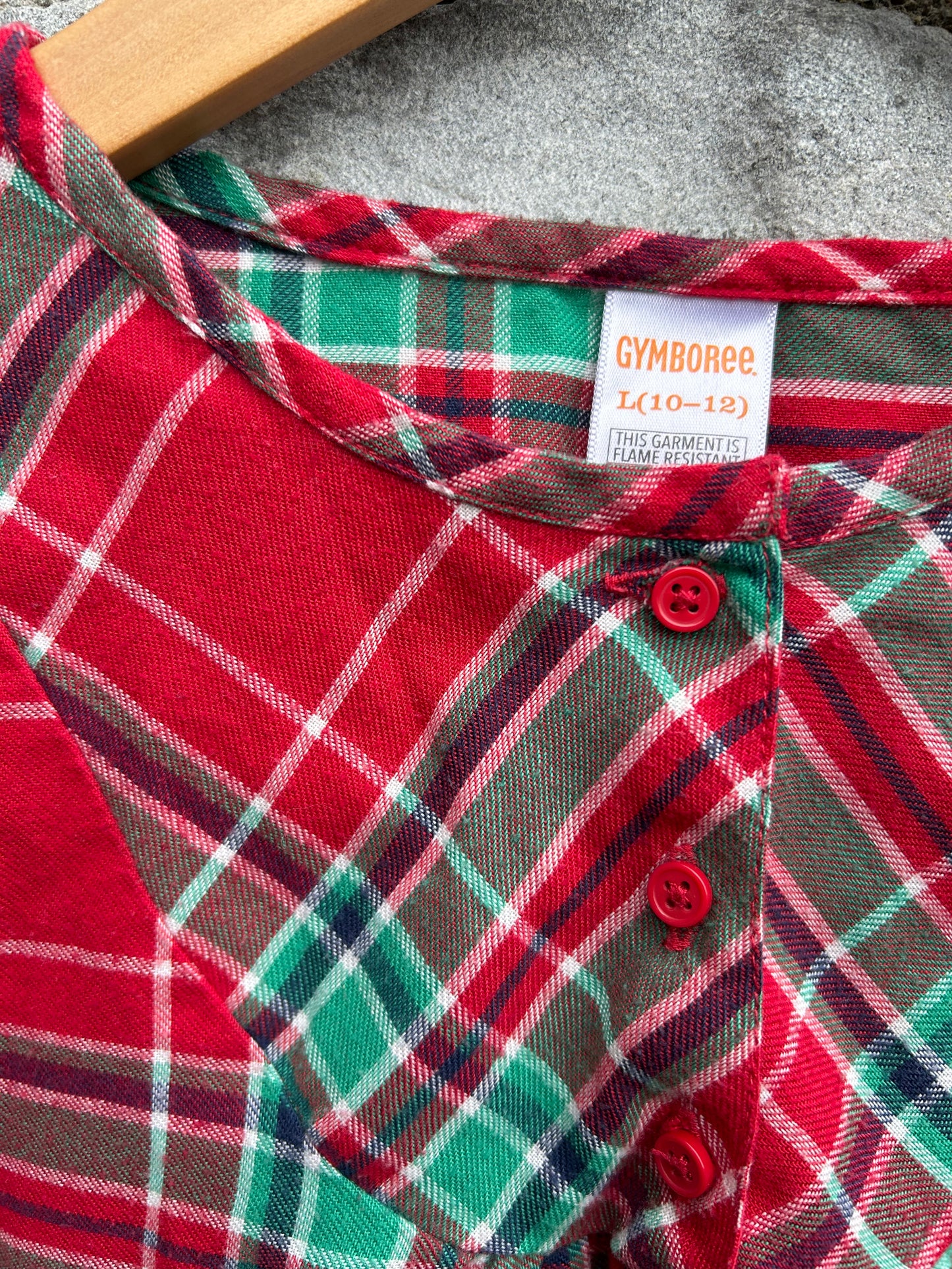 Red&green check dress 10-12y (140-152cm)