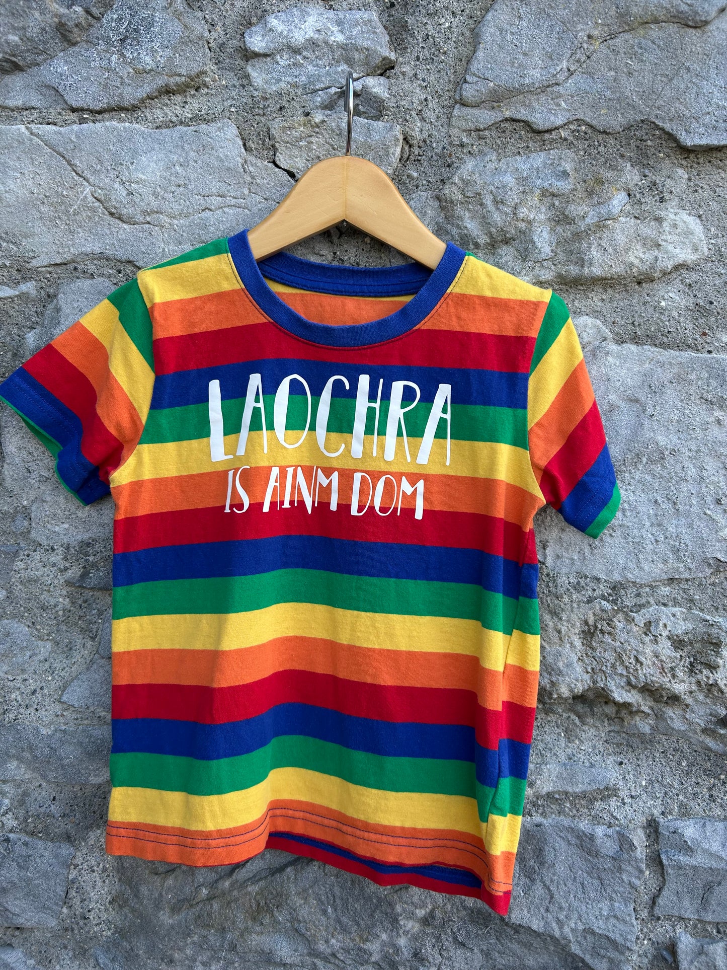 Laochra rainbow T-shirt 3-4y (98-104cm)