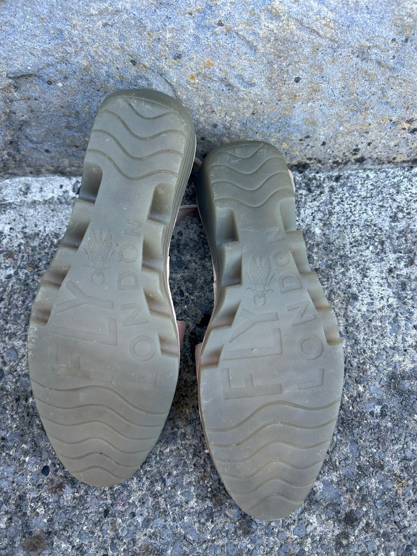 Beige wedge sandals uk 6 (eu 39)