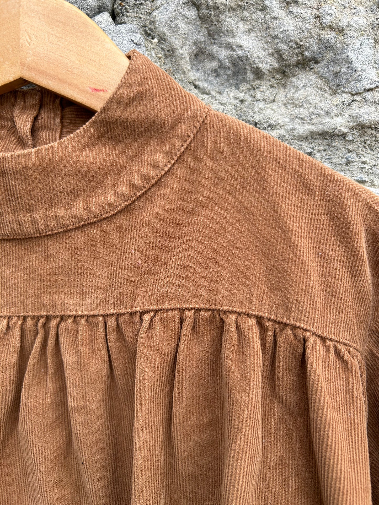 Brown cord dress 3y (98cm)