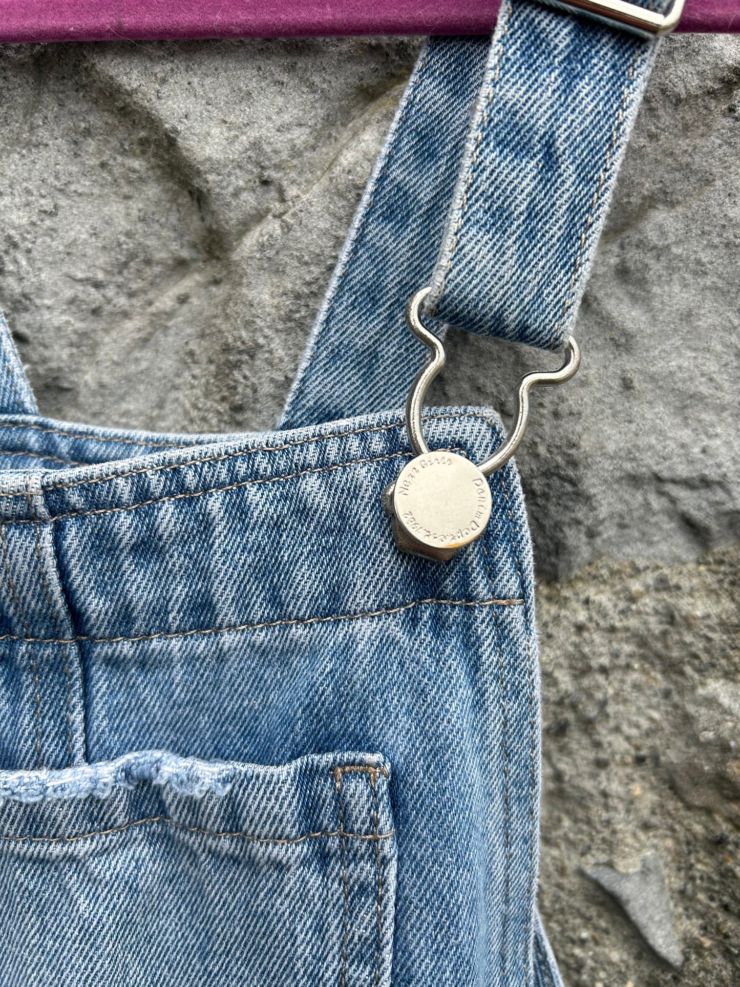 Denim dungarees 9y (134cm)