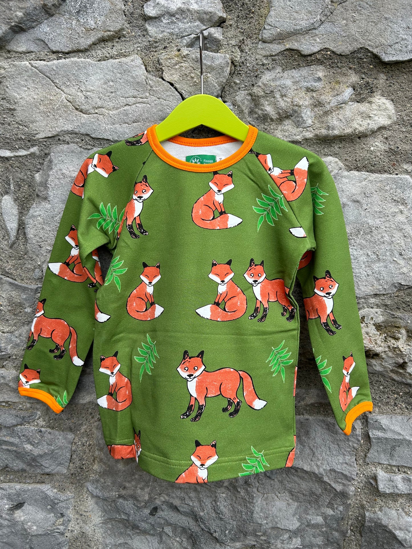 Green fox top 3-4y (98-104cm)