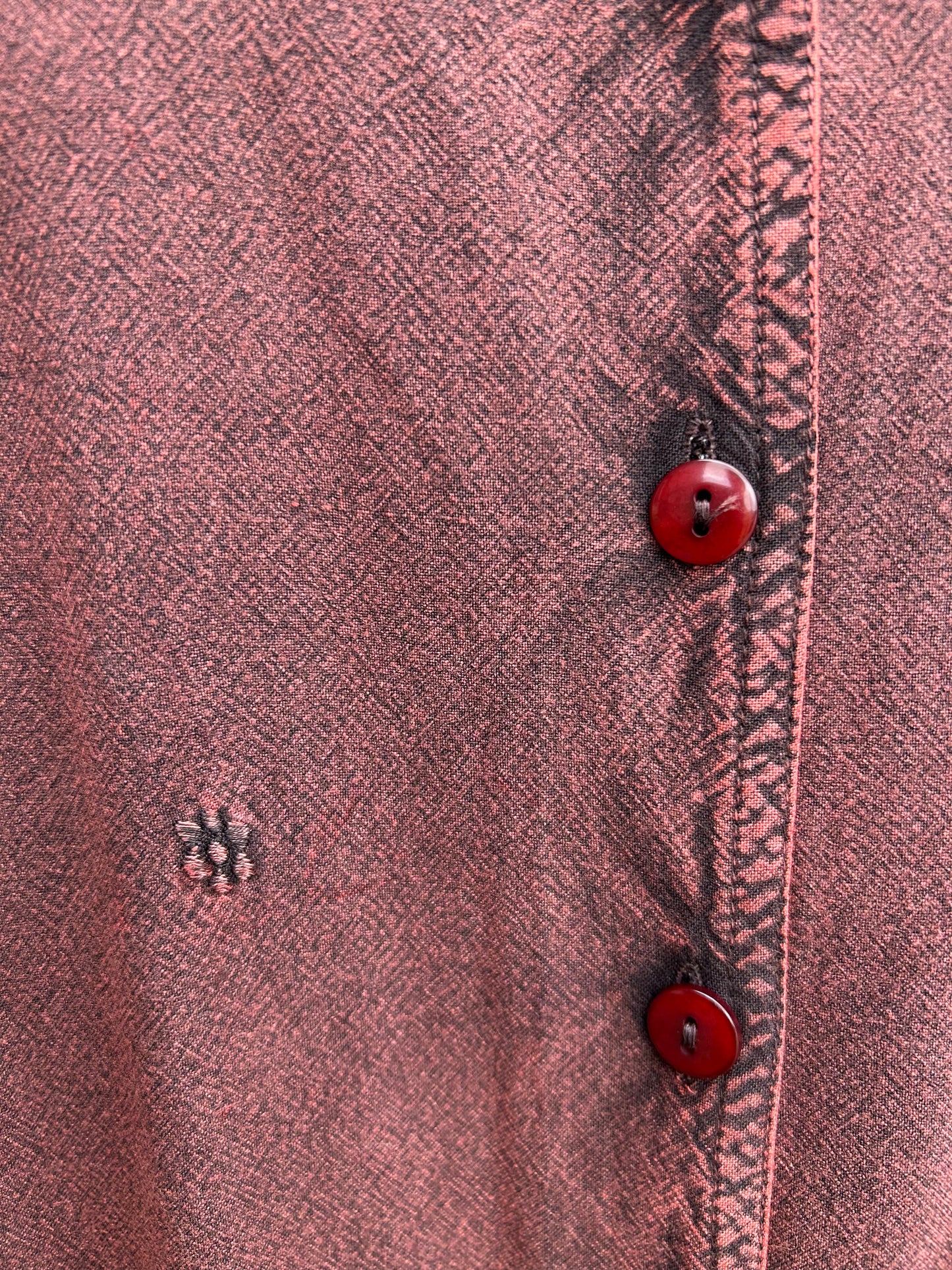 90s brown tunic uk 18-20