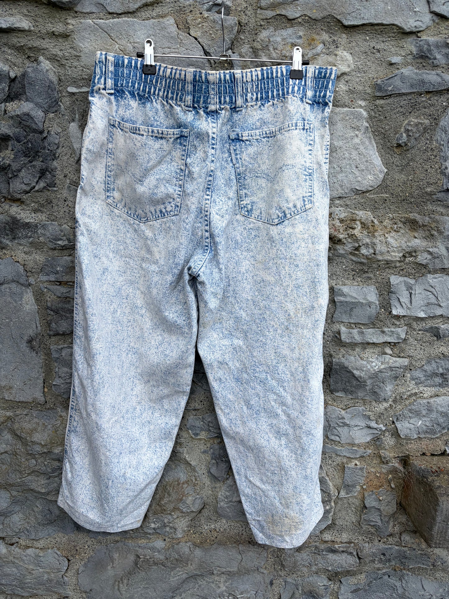 80s acid wash jeans uk 16-18