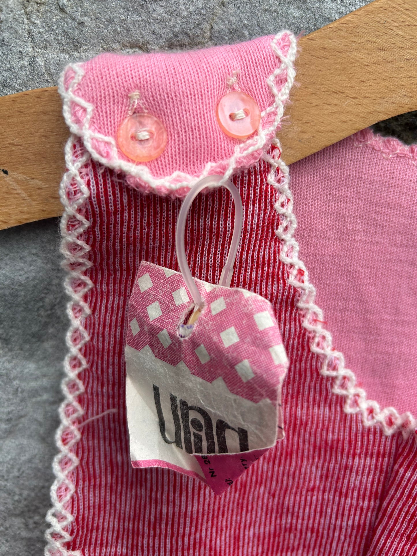 80s pink dungarees 9-12m (74-80cm)