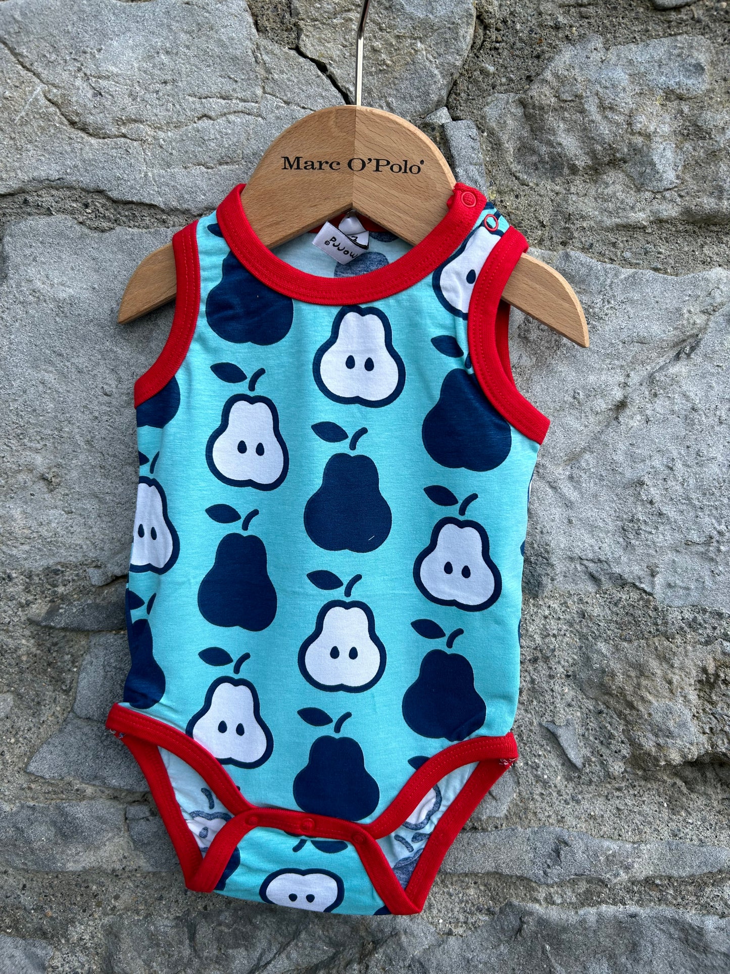 Pear blue vest 0-3m (56-62cm)